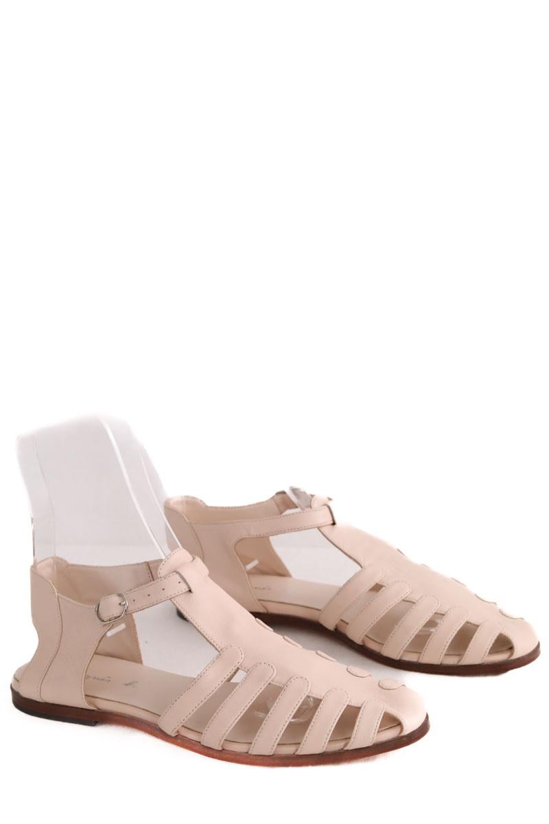 Faux leather sandals AGNES B. - Seconde Main Pink