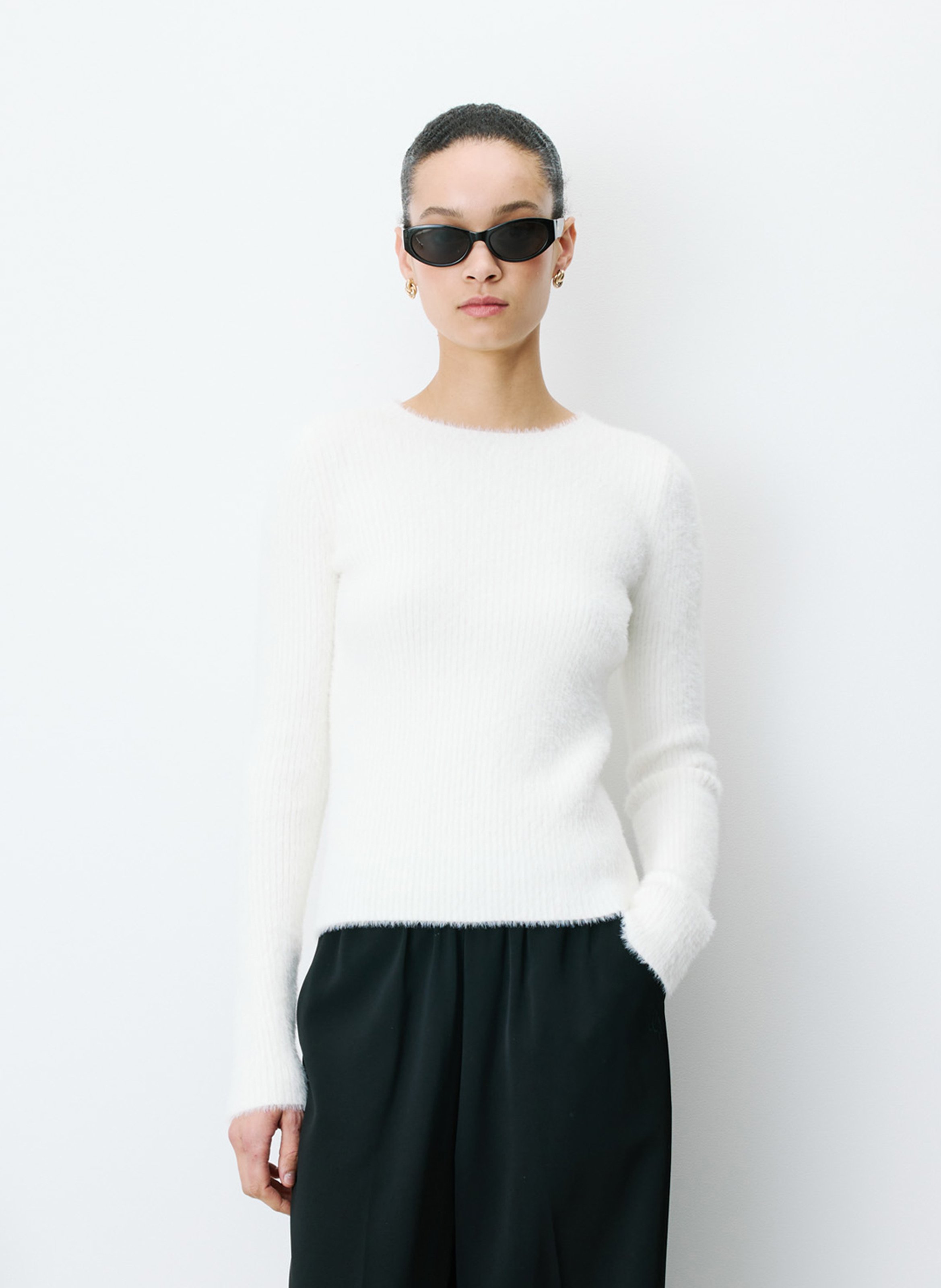 Round-neck fitted sweater GRACE ET MILA