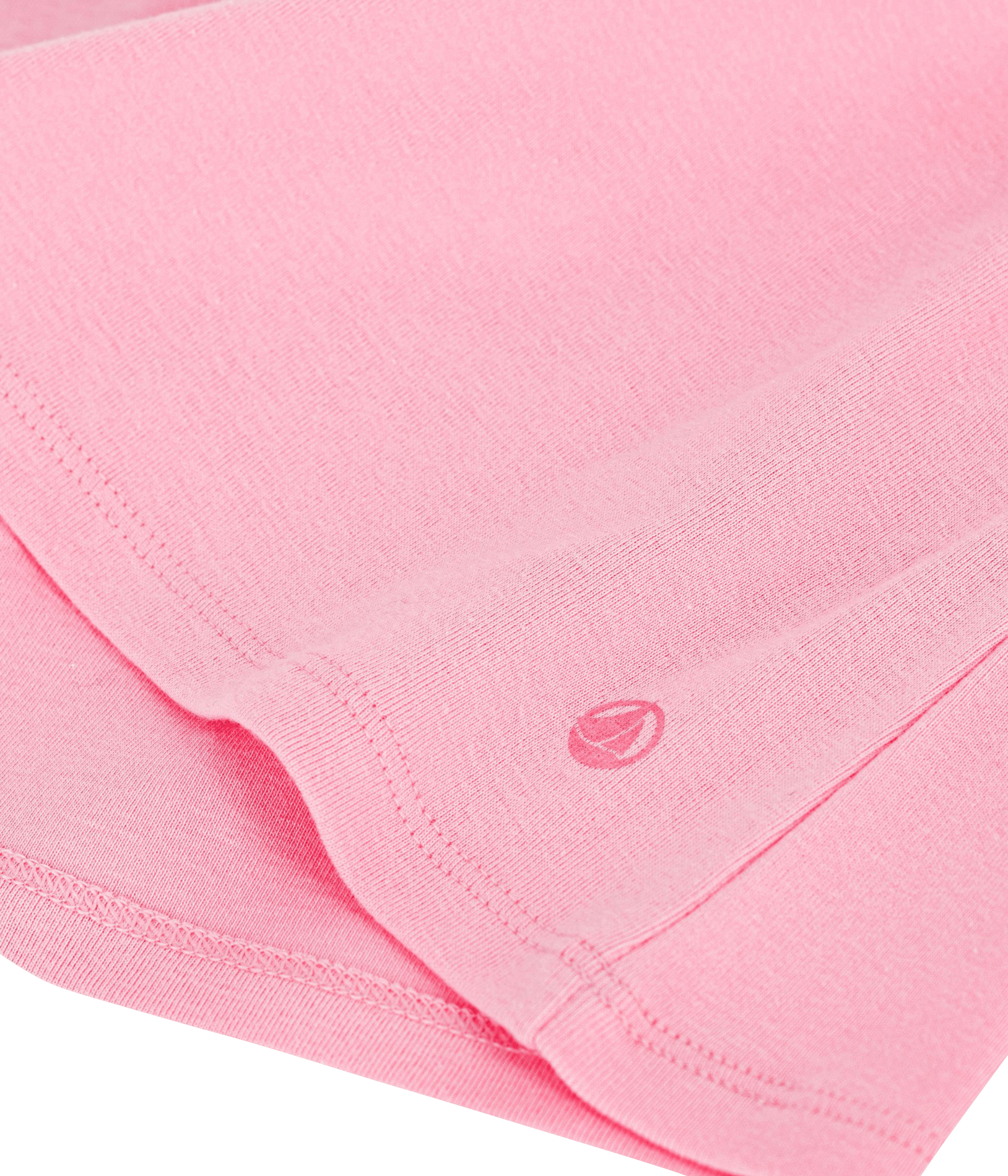 Katoenen T-shirt met ronde hals PETIT BATEAU Roze