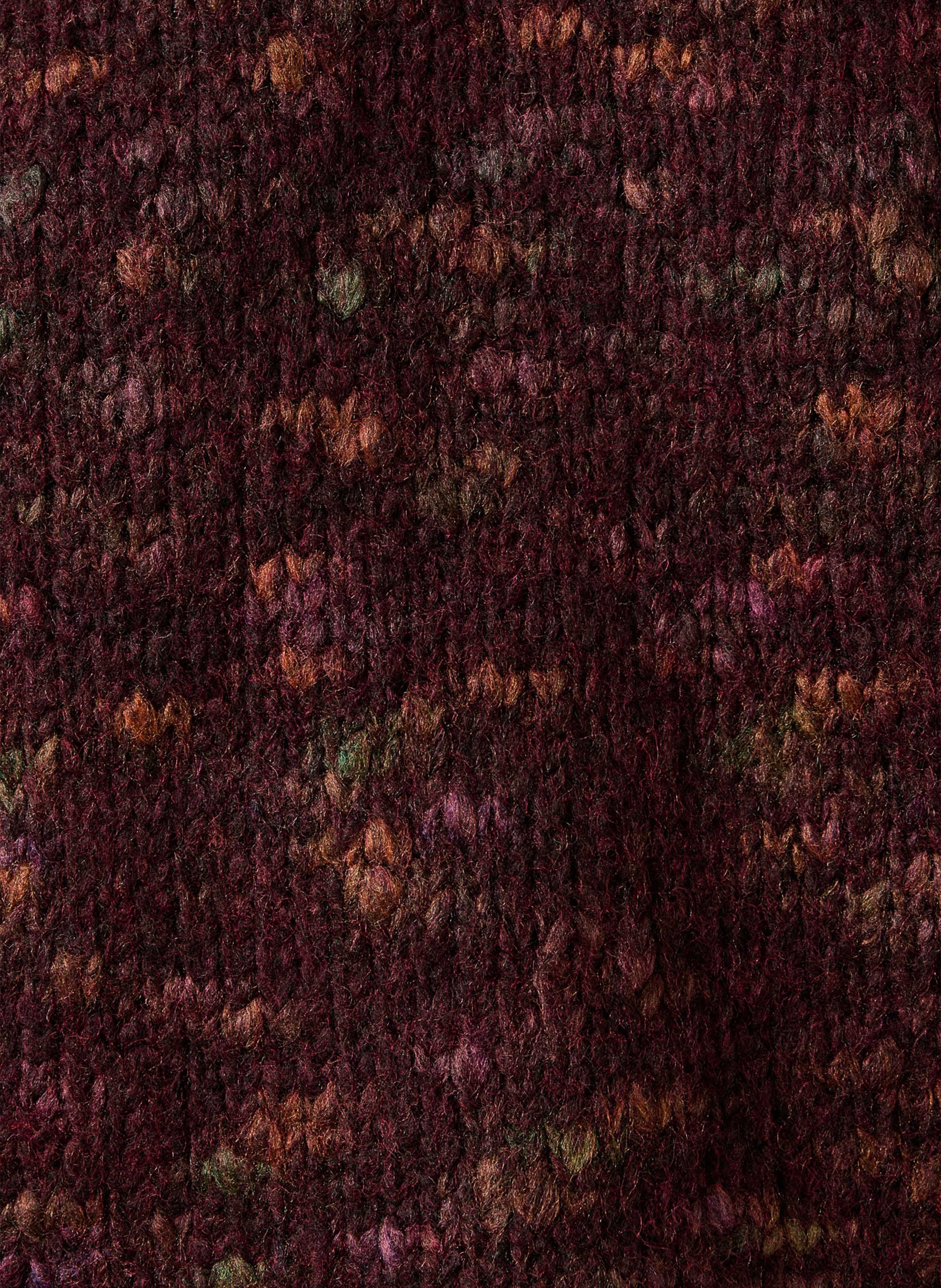 Oversize-Pullover mit Stehkragen aus Strickware LA FEE MARABOUTEE Rot