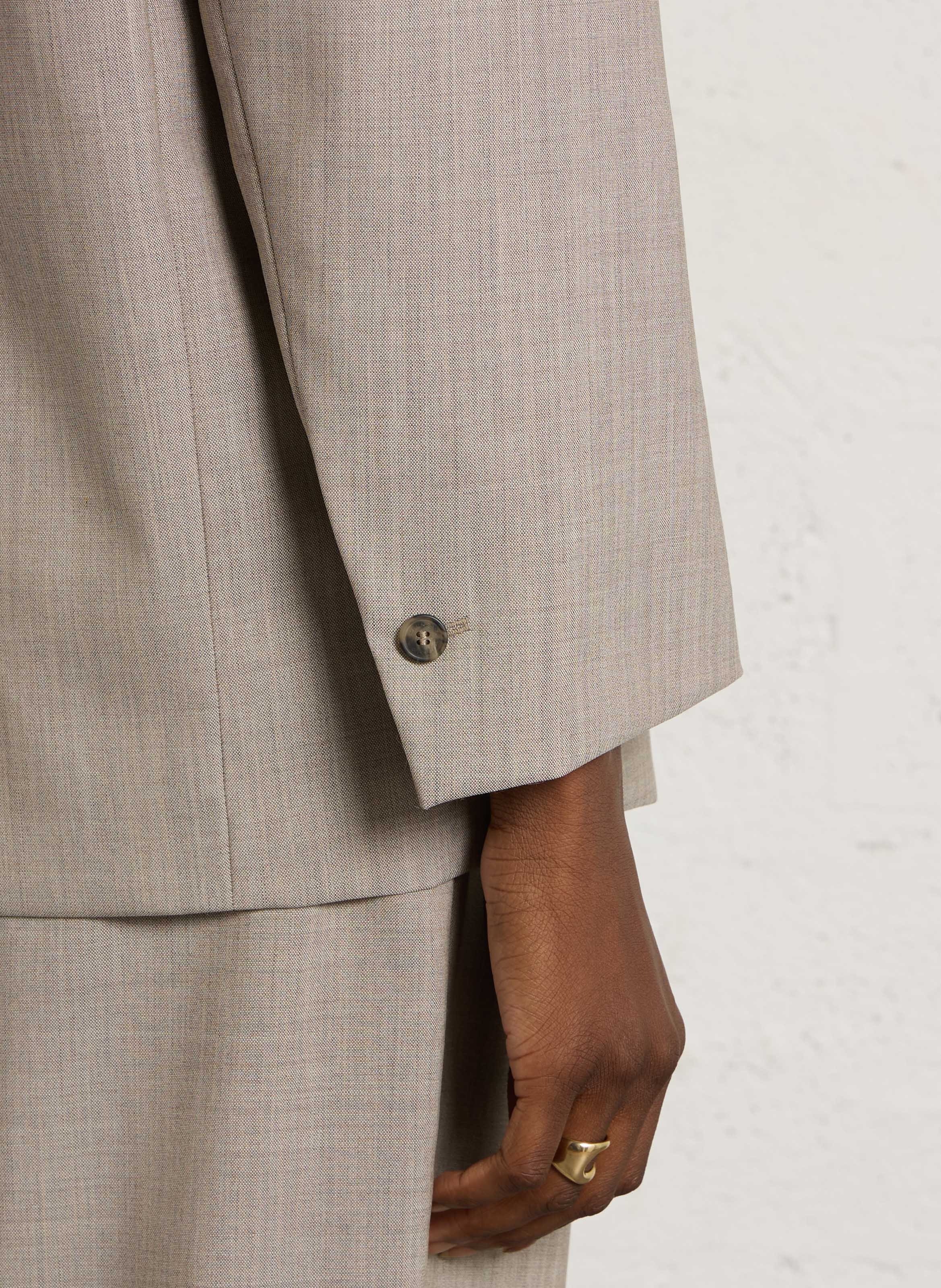 Oversized wool blazer with a tailored collar MAX MARA WEEK END Brown