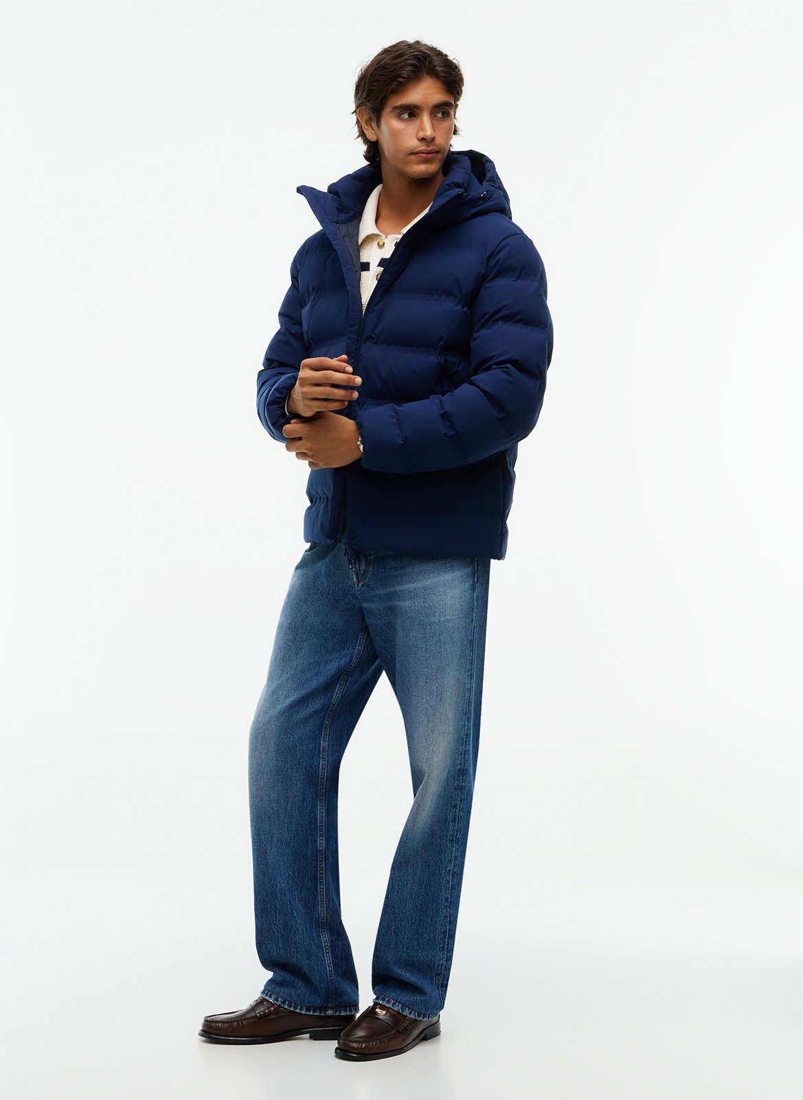Doudoune col montant TOMMY HILFIGER Bleu