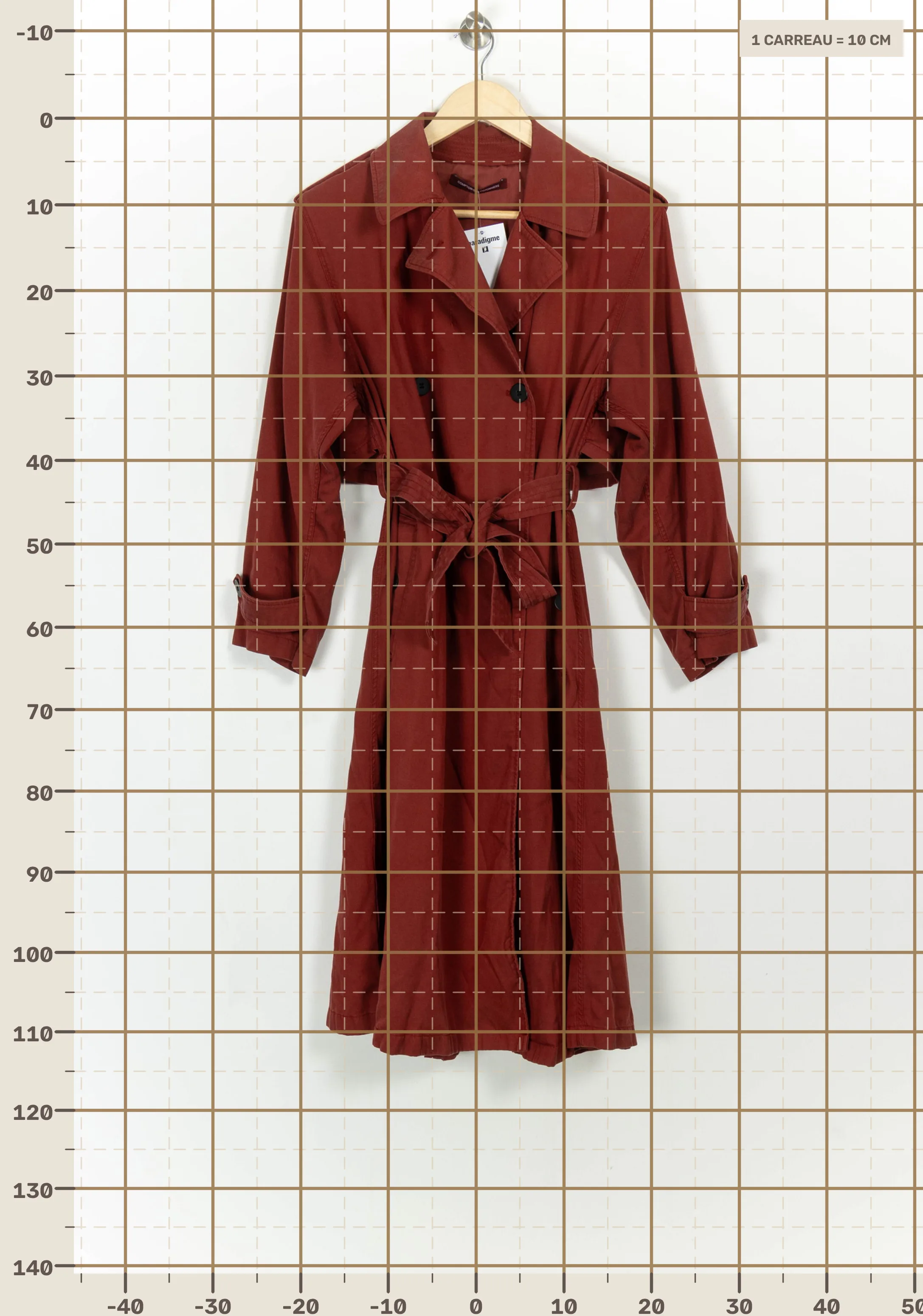 Trench coat COMPTOIR DES COTONNIERS - Seconde main Red