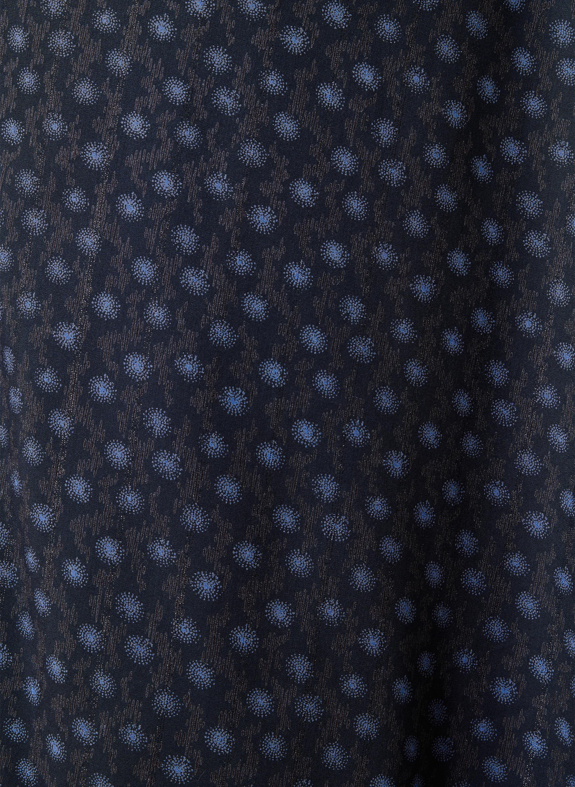 Graphic print midi trapeze skirt LA FEE MARABOUTEE Blue