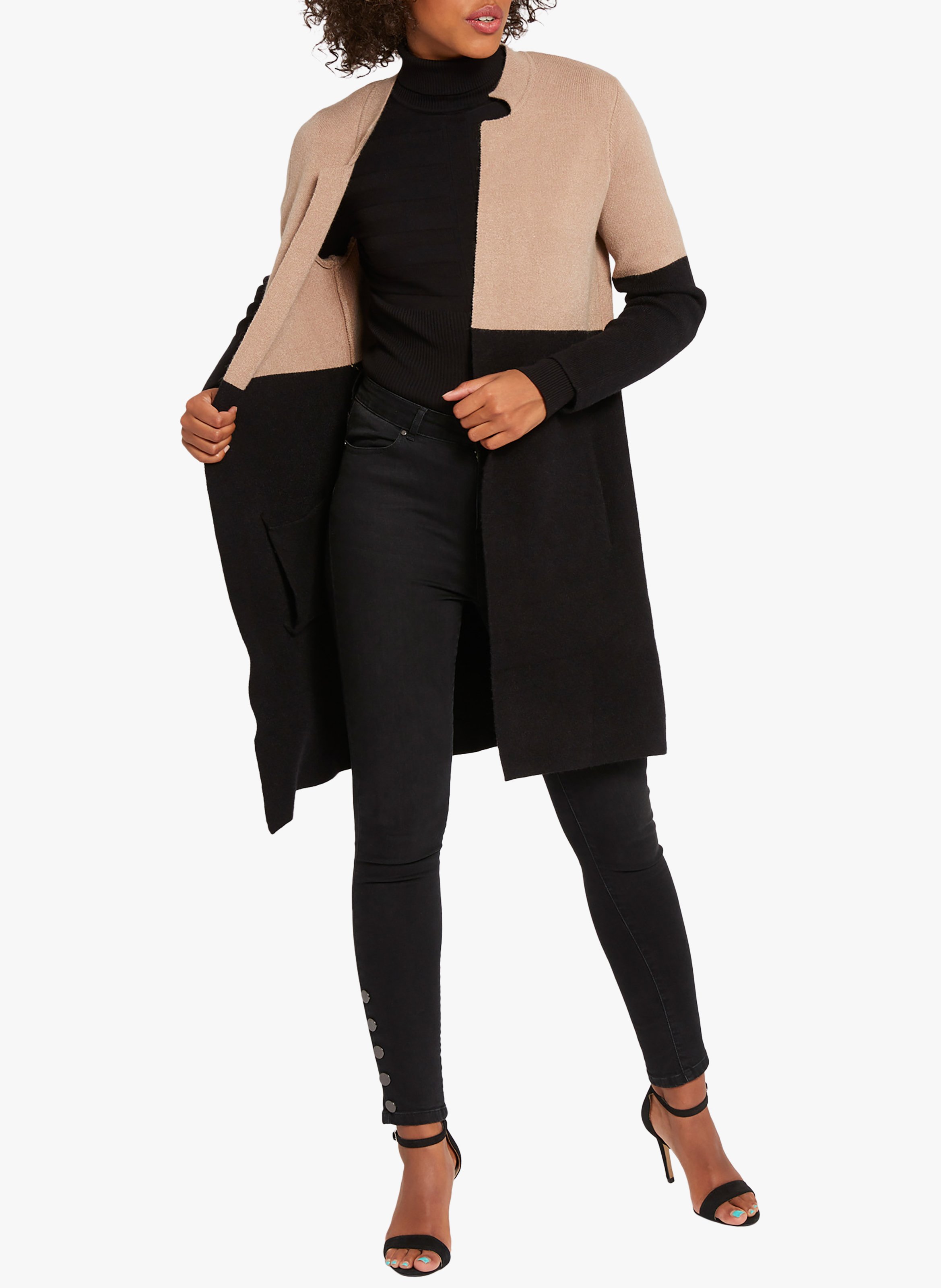 Offene Strickjacke MORGAN Braun