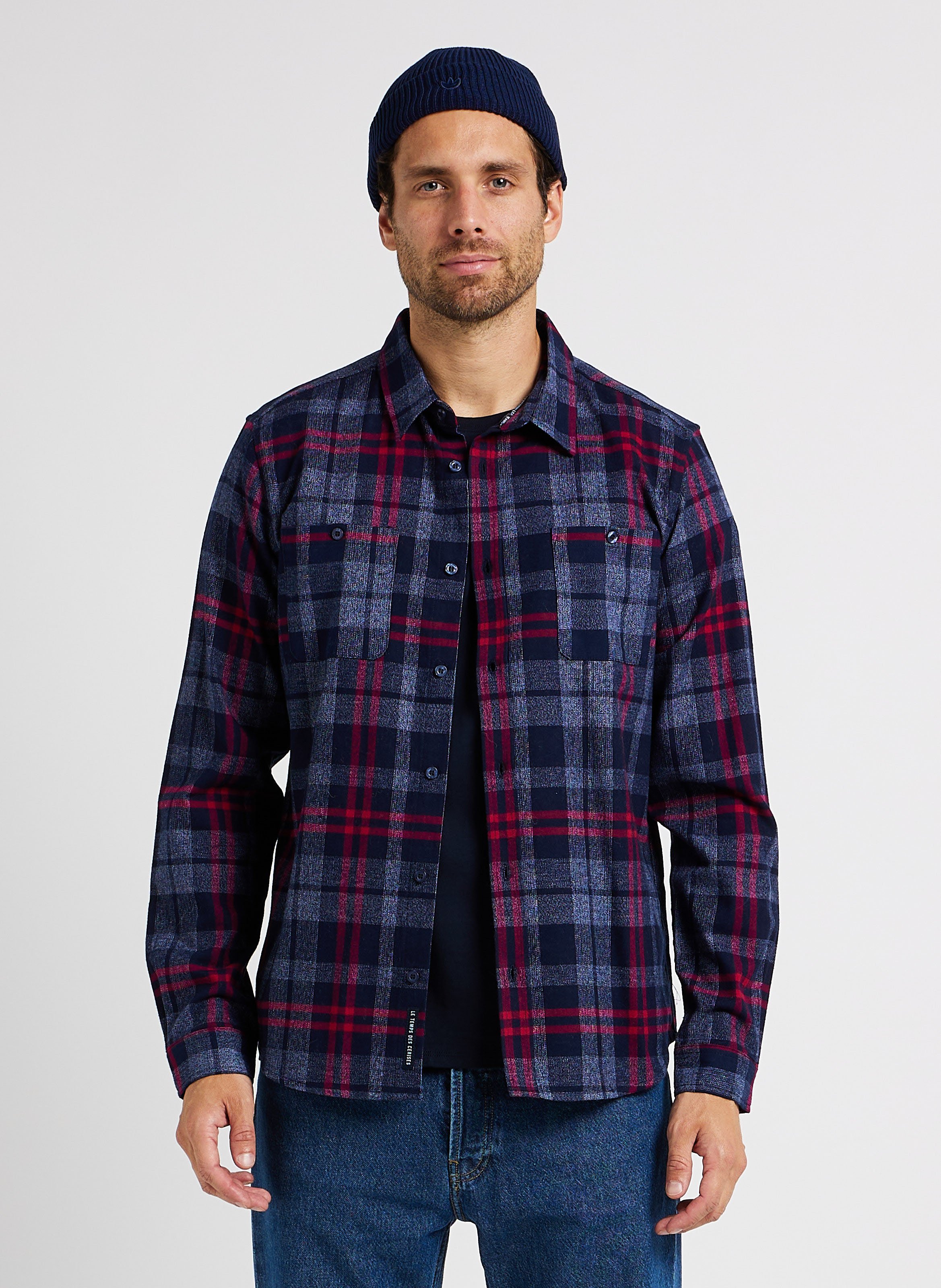 Chemise temps discount des cerises homme