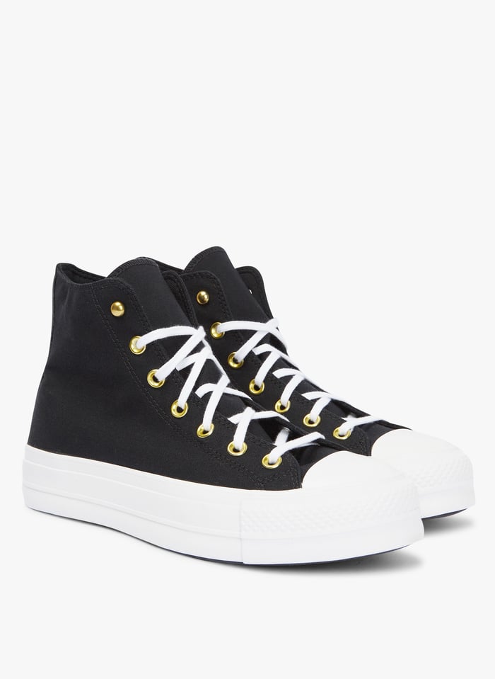 Converse montante 2025 plateforme noir