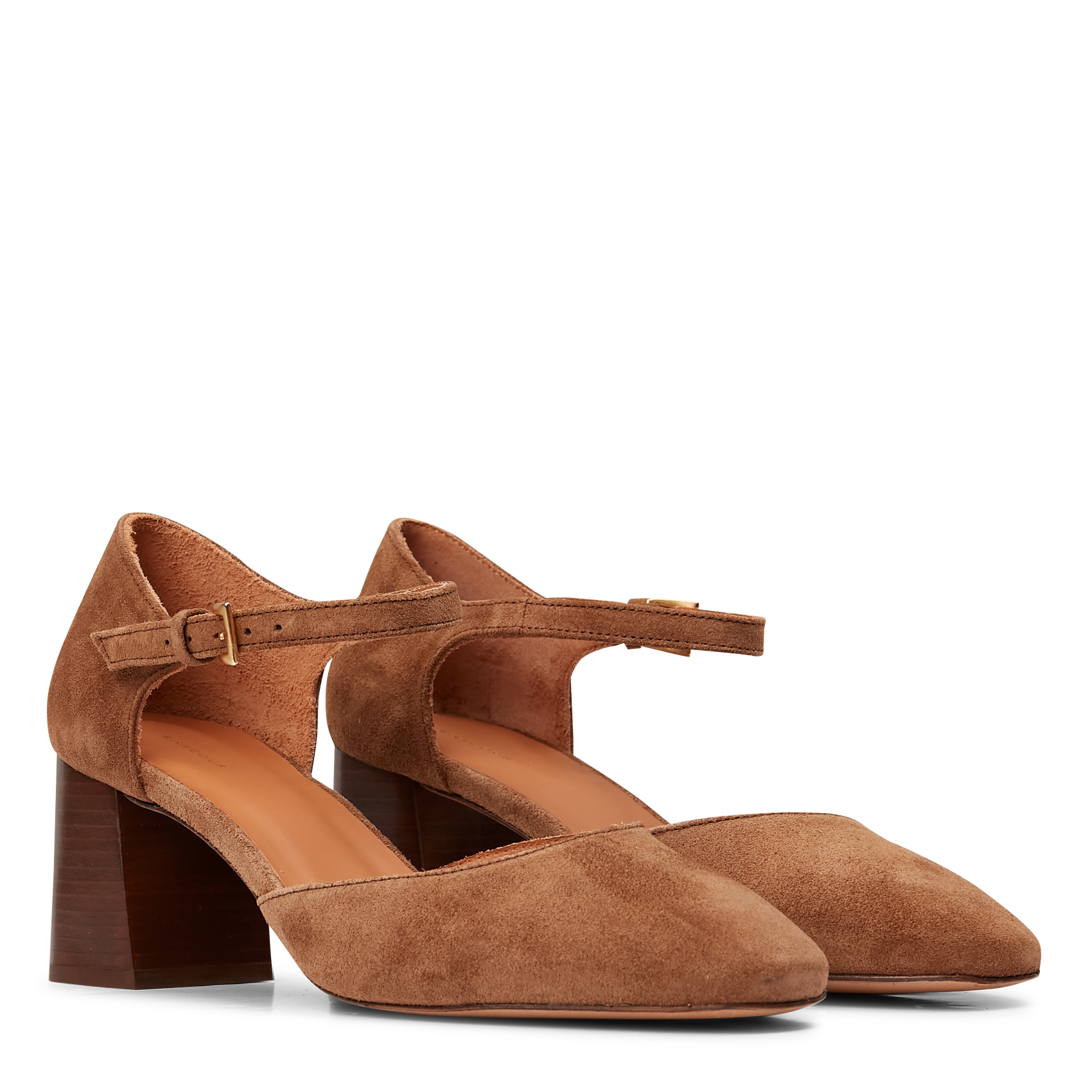 Babies en cuir velours RIVECOUR Marron