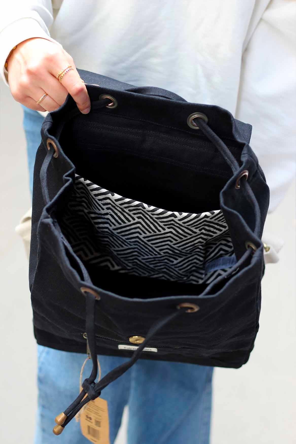 Cotton backpack Black