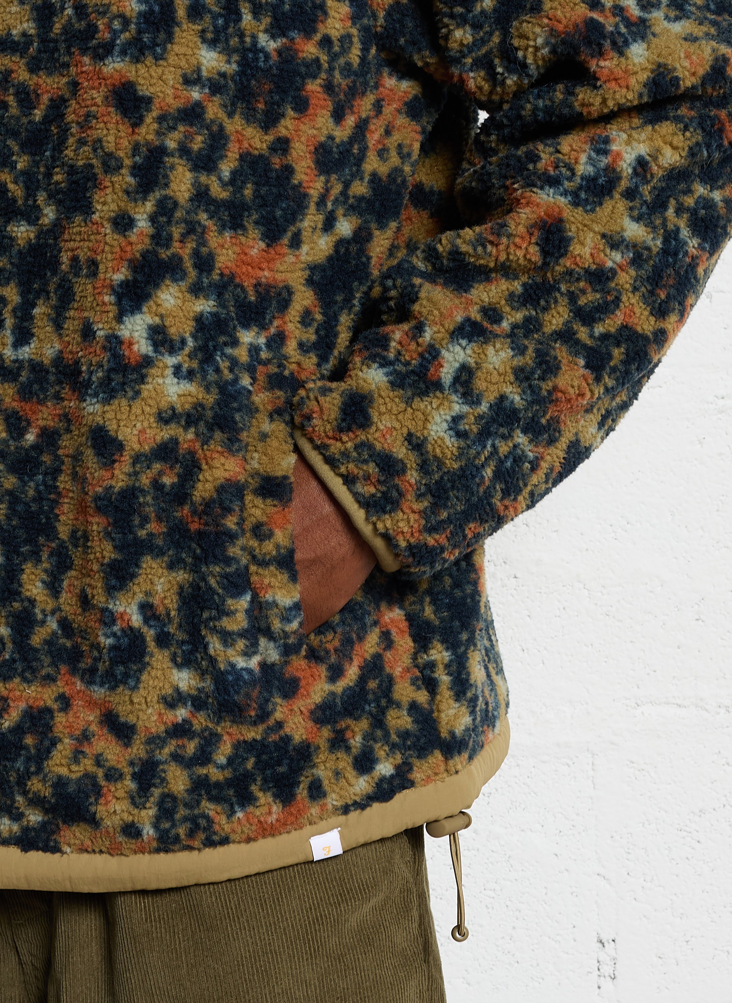 Polaire ample imprimée  FARAH Vert