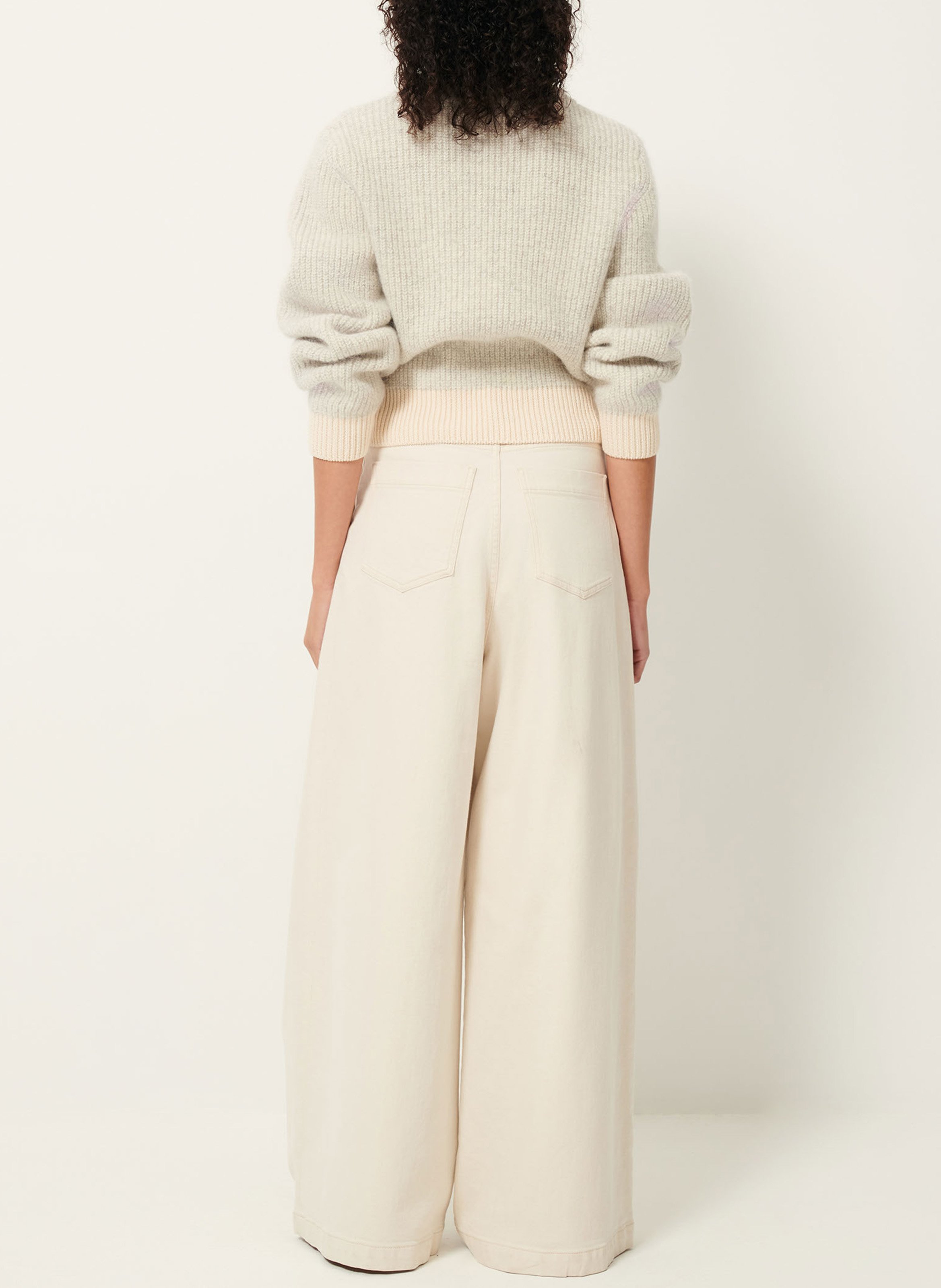 Wijde jeans SESSUN Beige