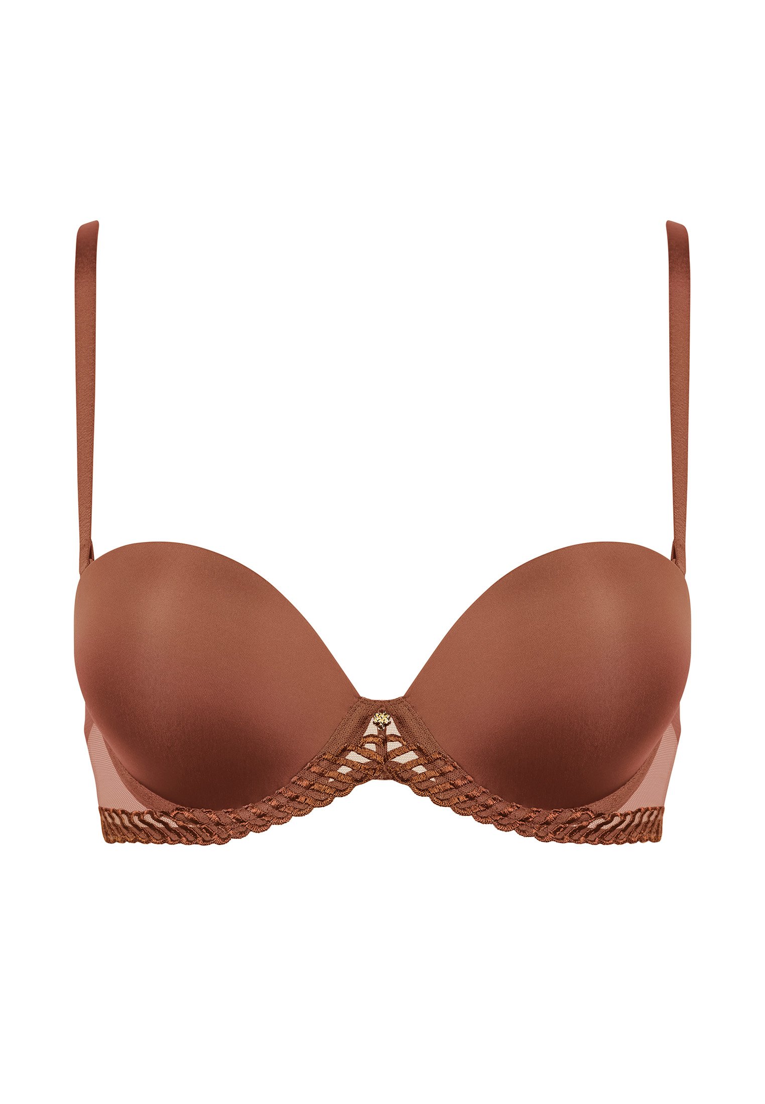 Plunge bandeau bra AUBADE Brown