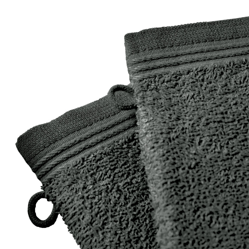 Set of 2 washcloths Grey