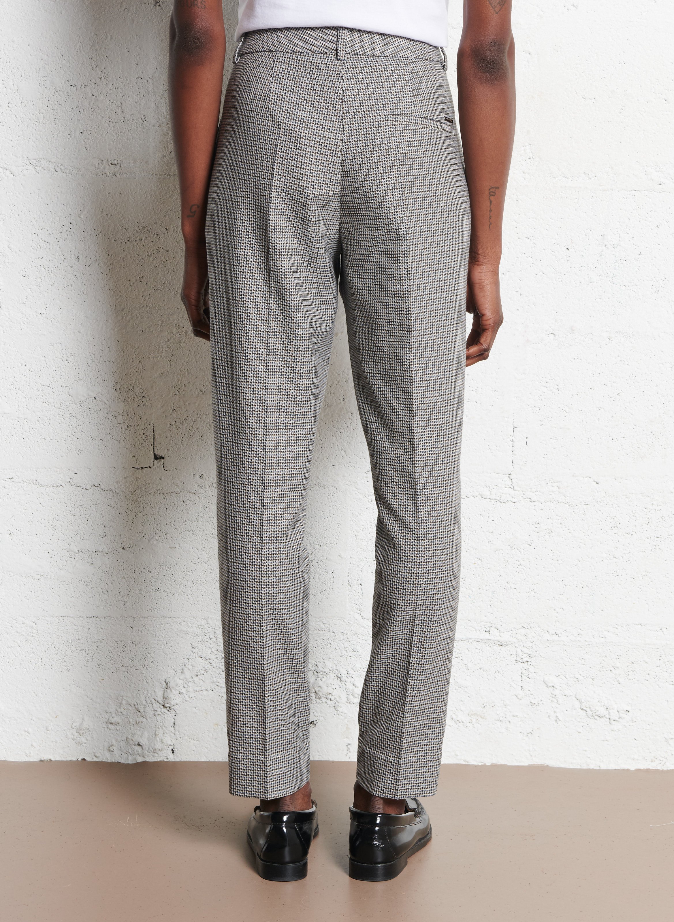 Pantalon à pinces imprimé  ONE STEP Bleu