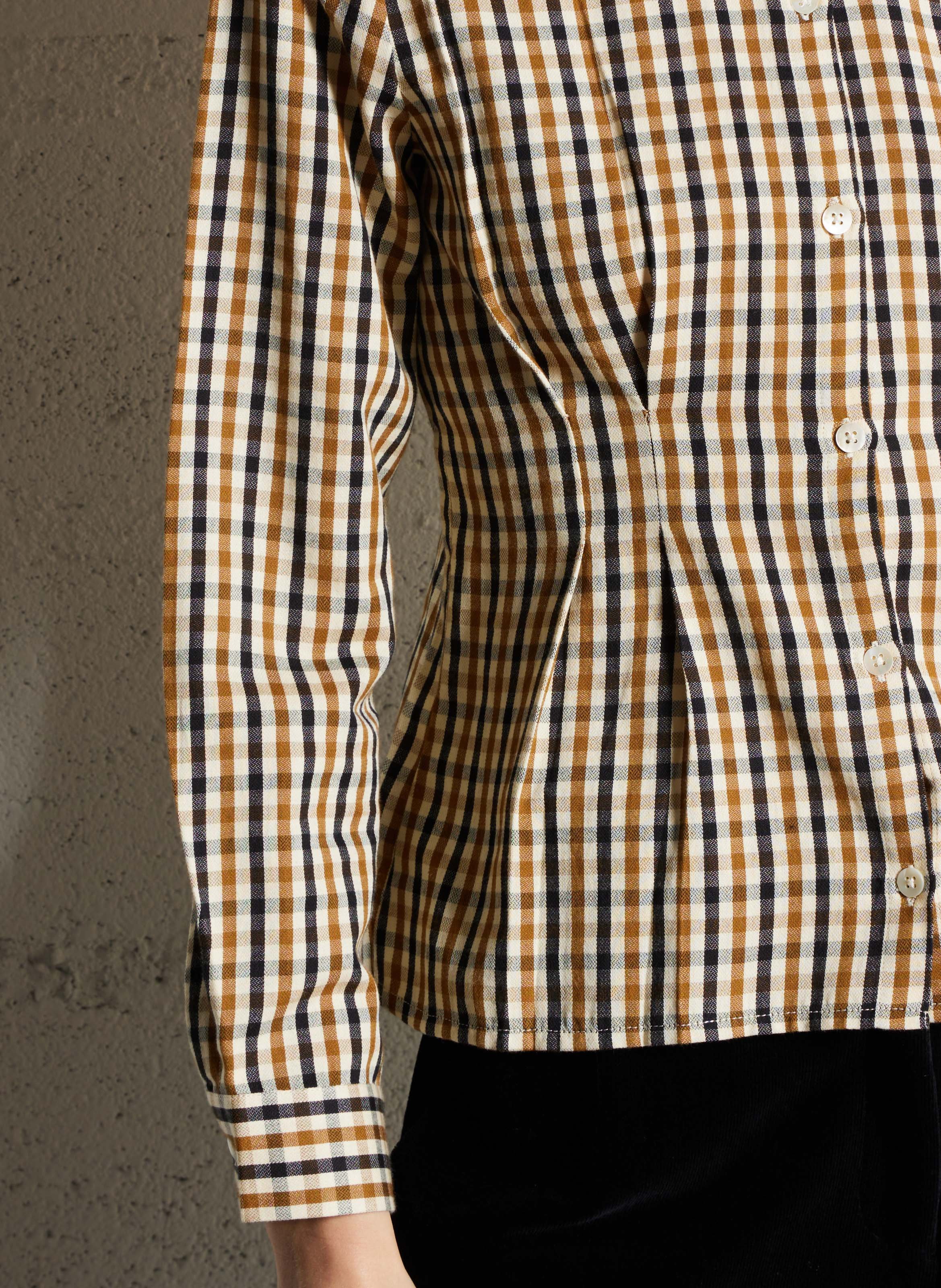 Chemise droite en coton imprimé NICE THINGS Beige