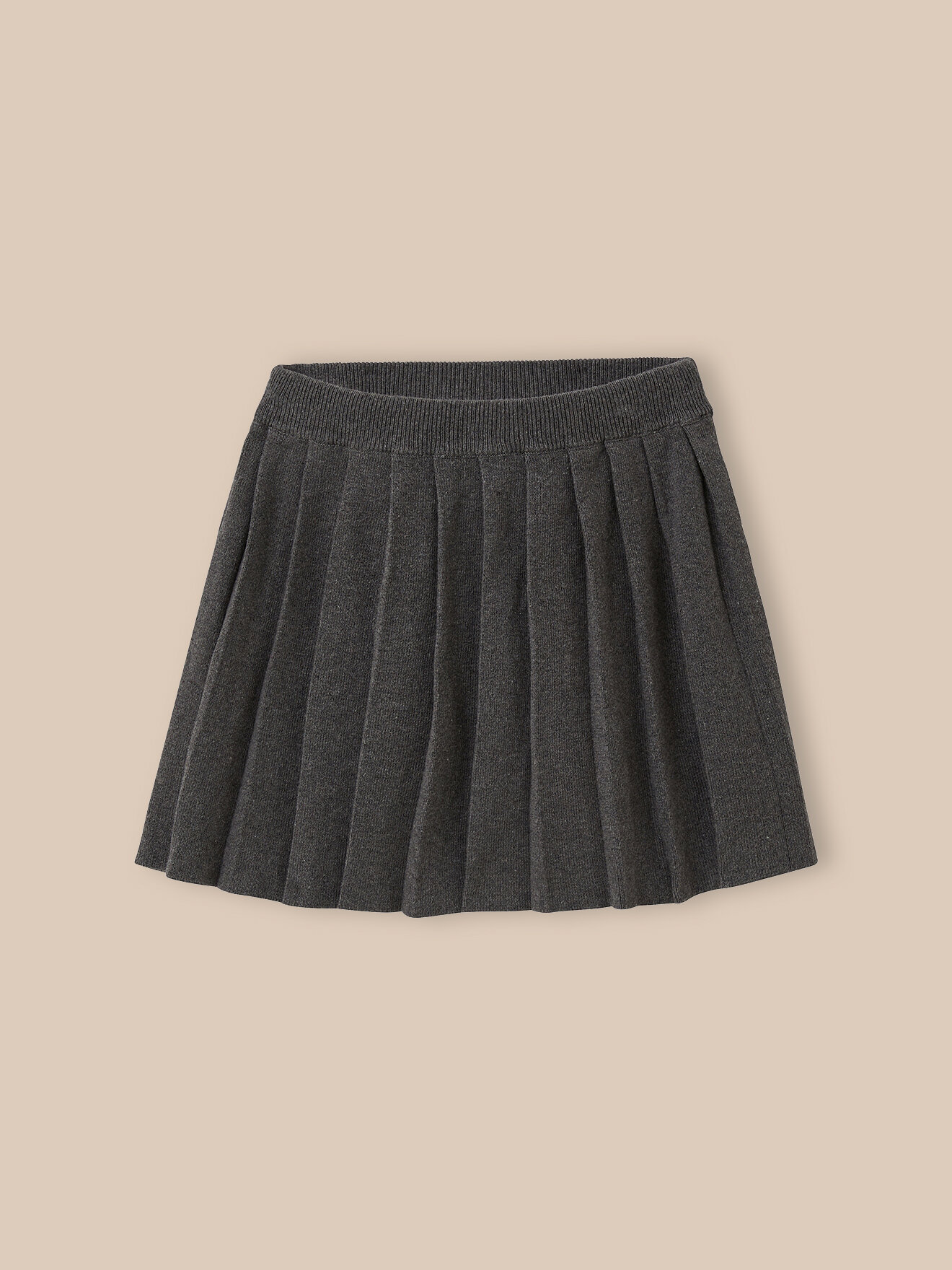 Knit pleated skirt CYRILLUS Grey