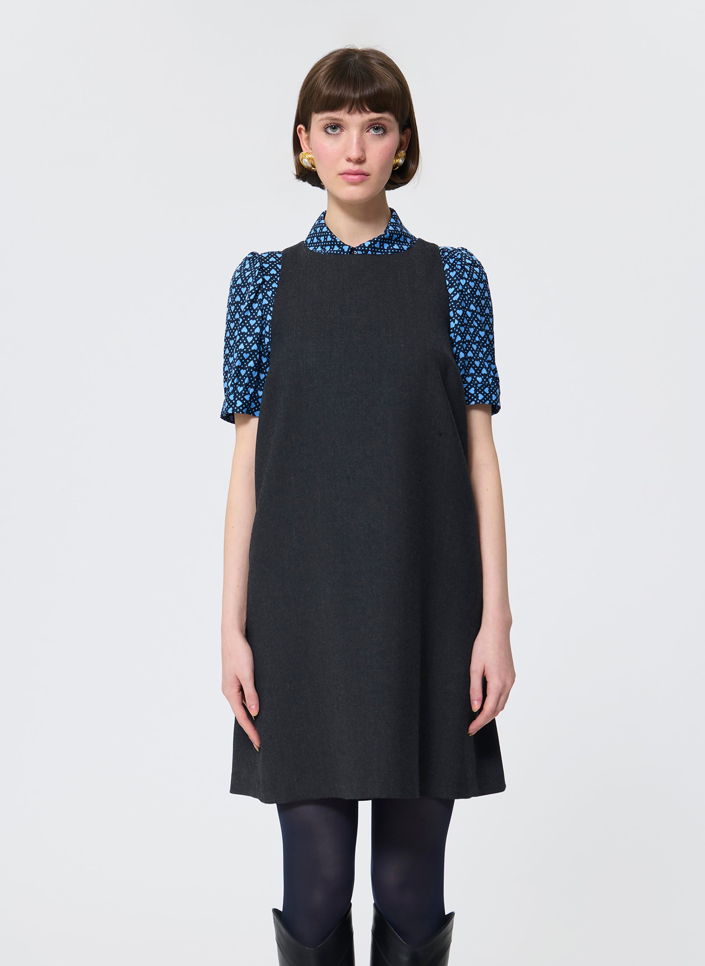 Abito senza maniche in lana mélange TARA JARMON Grigio