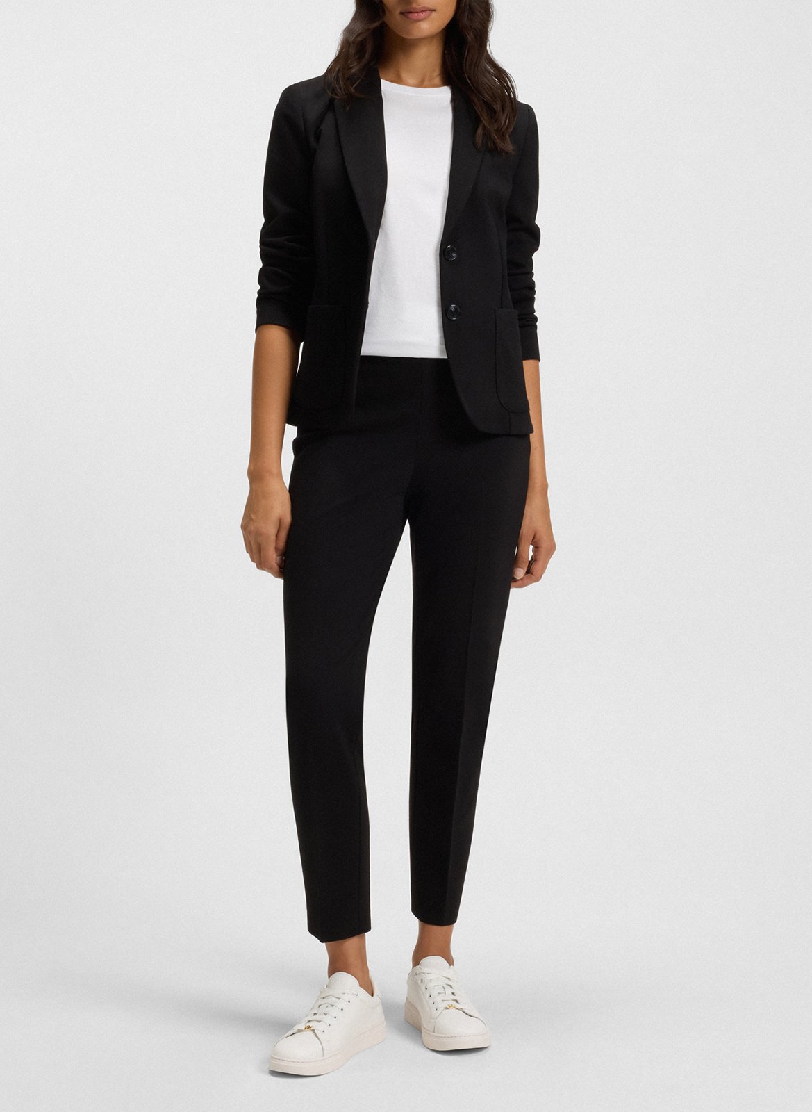 Baskets basses en cuir BOSS Blanc