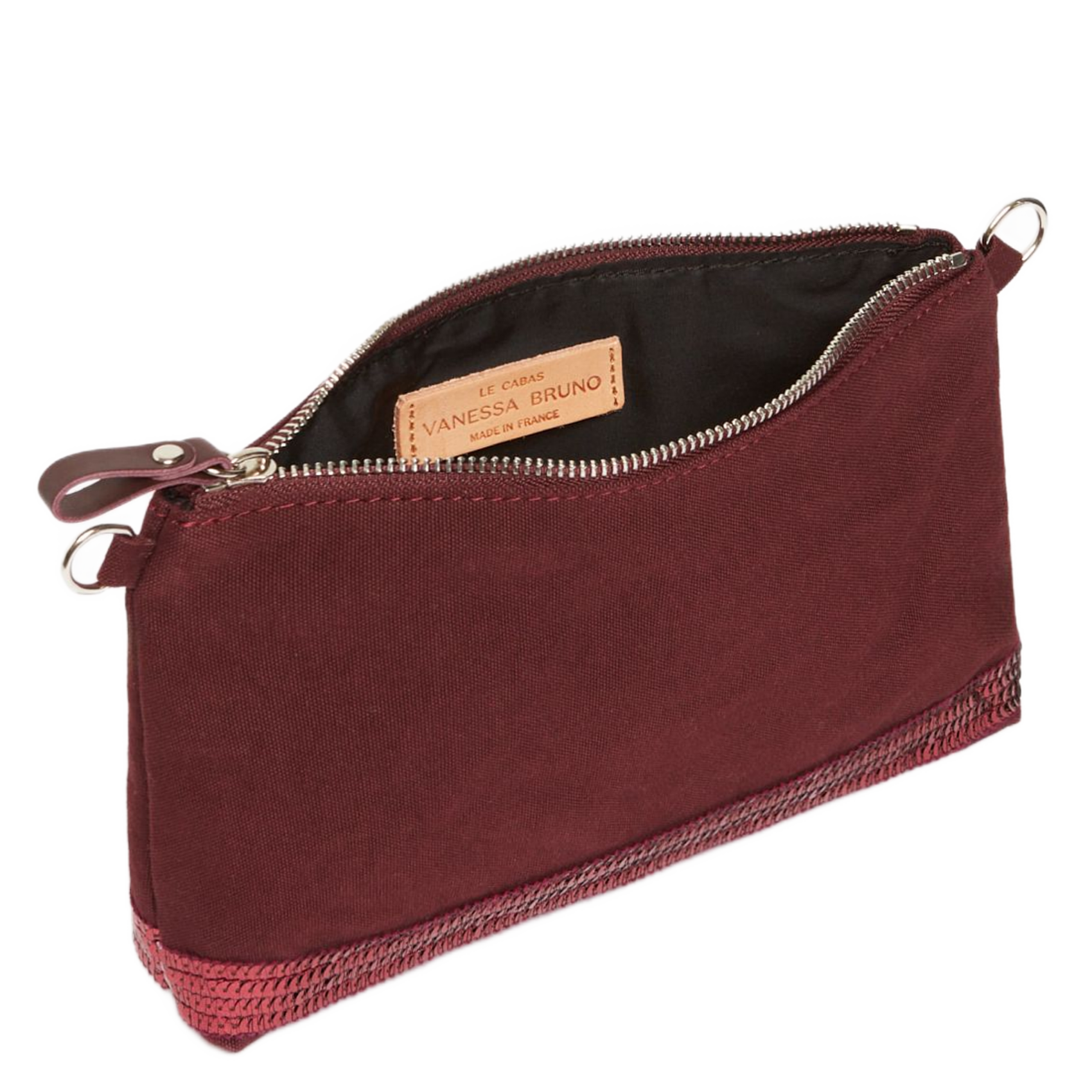 Katoenen clutch met lovertjes VANESSA BRUNO Rood
