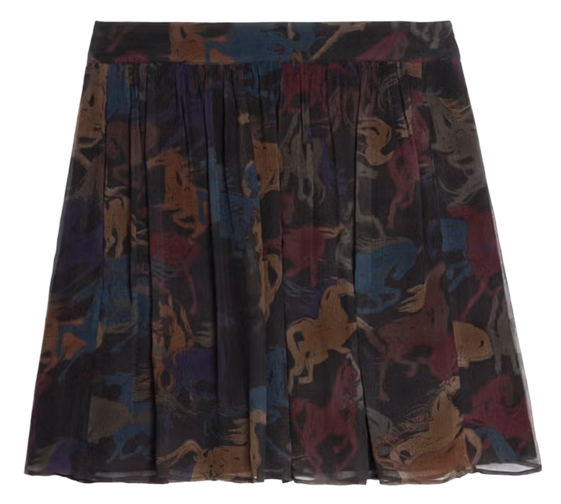 Jupe courte imprimée ZADIG&VOLTAIRE Marron