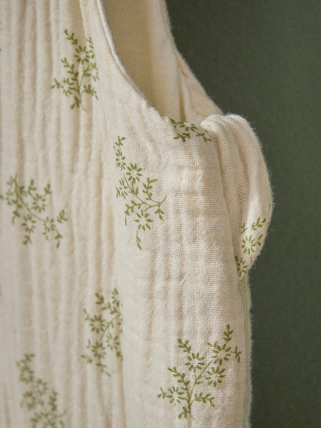 Light organic cotton muslin sleeping bag "abby" - tog 1 CYRILLUS Beige