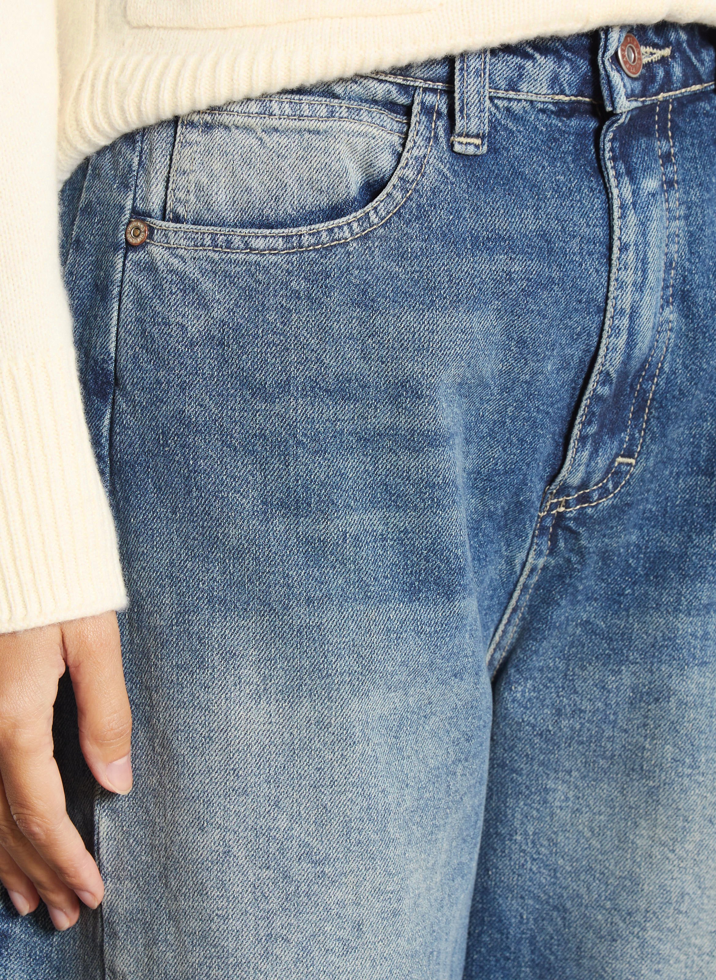 Jean baggy en coton PLEASE Bleu