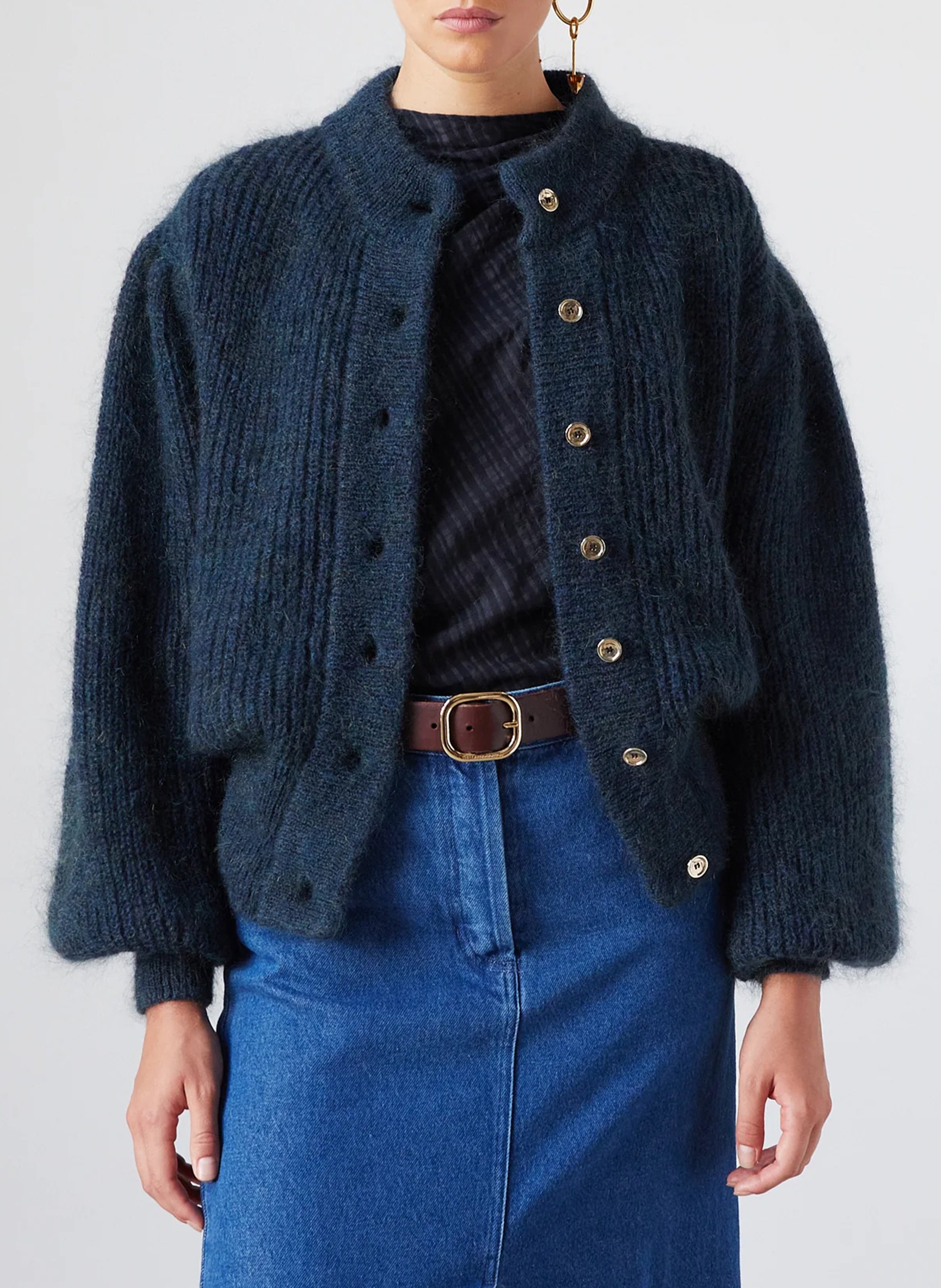 Cardigan van mohairmix THE LABEL EDITION