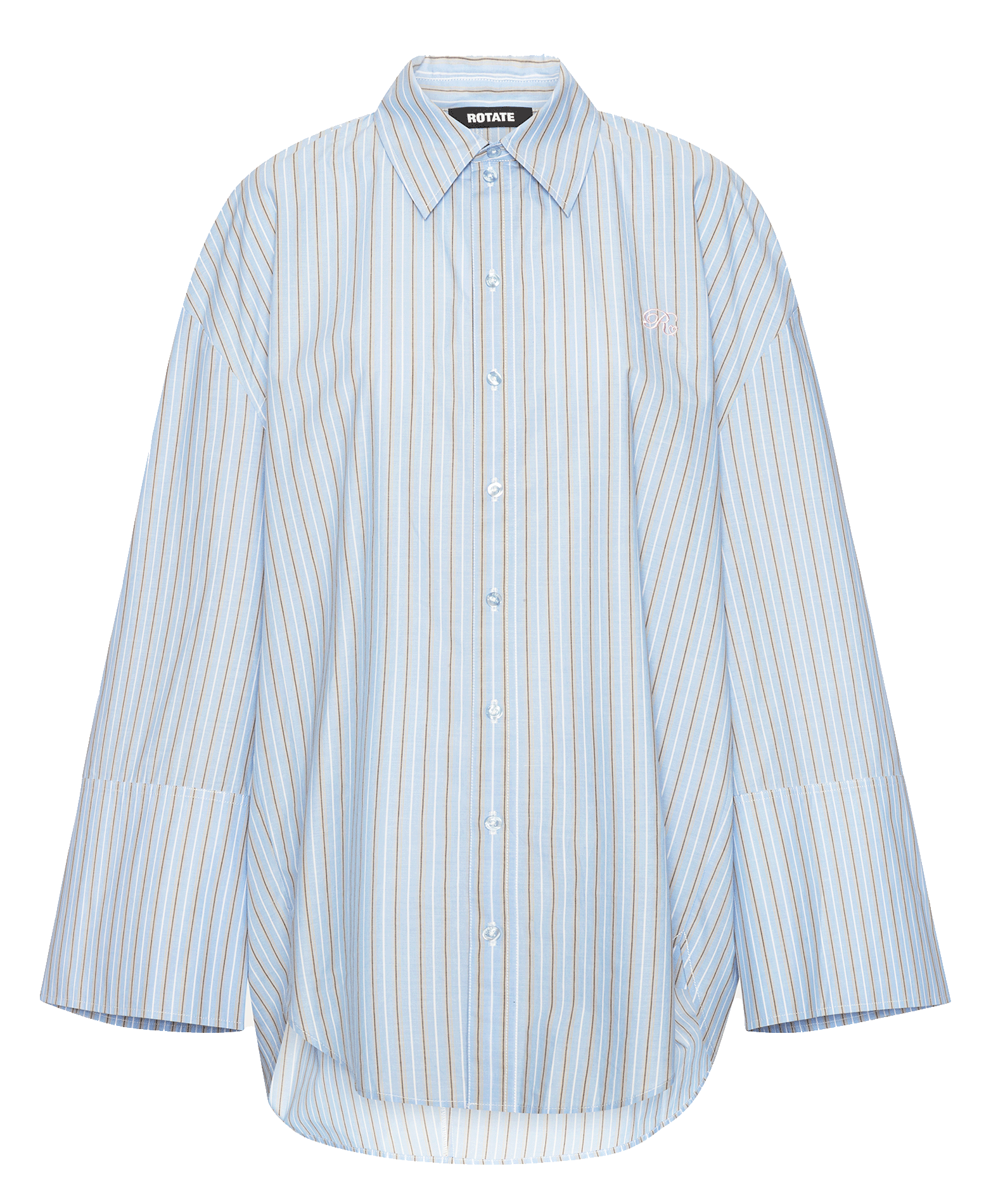 Liam oversized striped shirt  ROTATE Blue