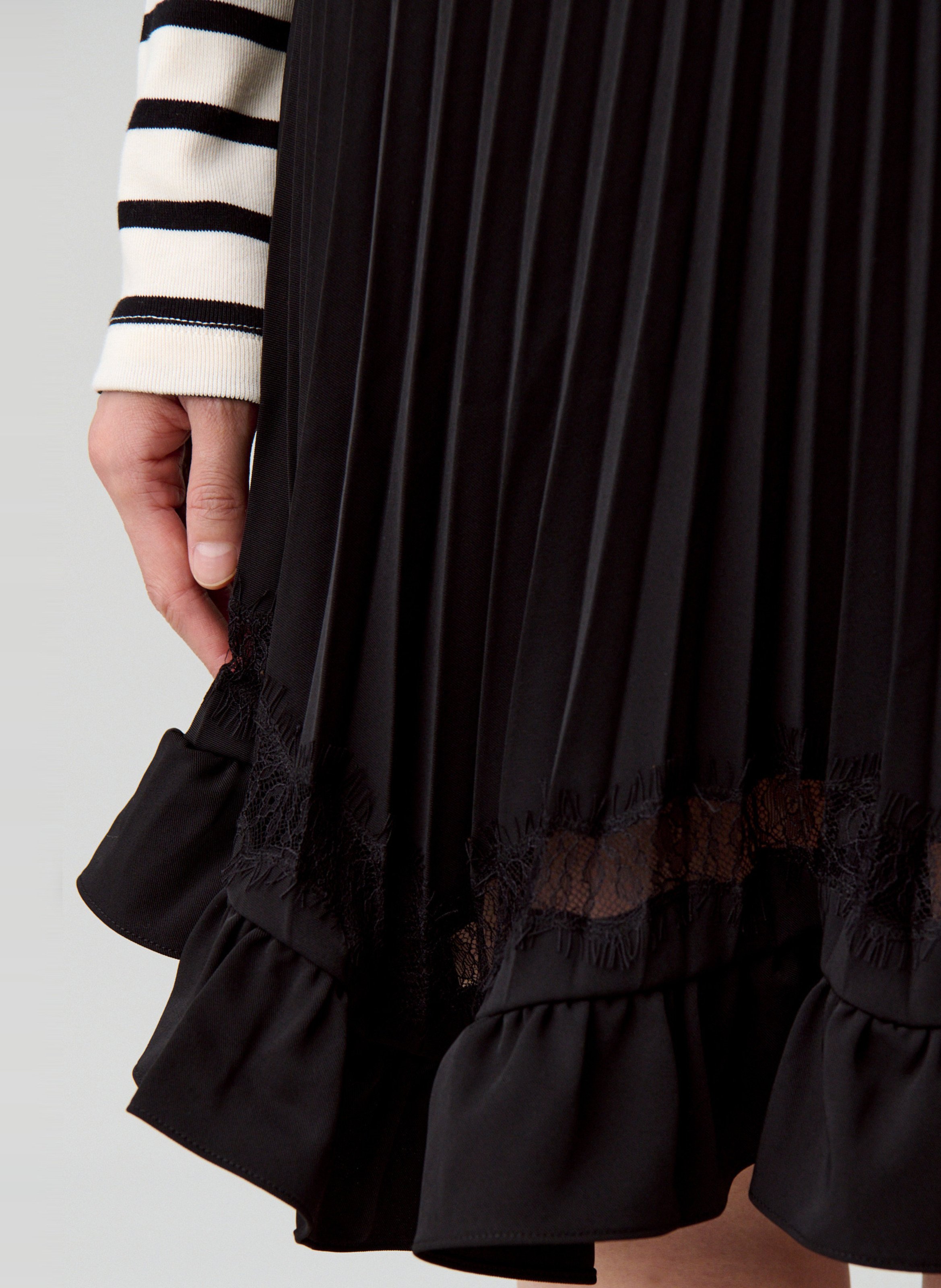 Jupe courte évasée CLAUDIE PIERLOT Noir