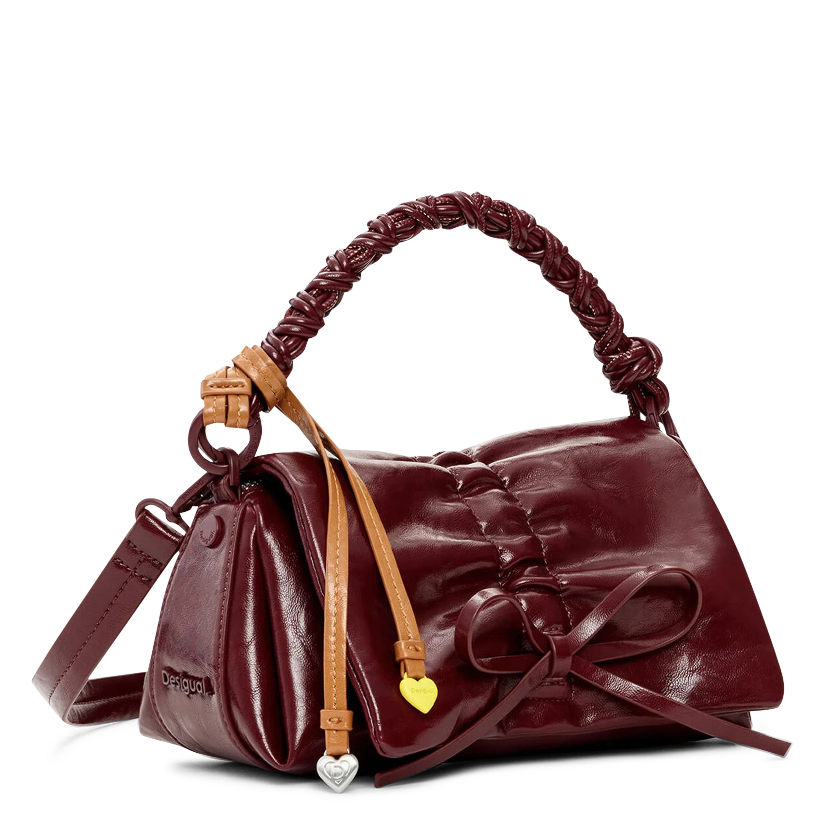 Sac bandoulière effet cuir DESIGUAL Rouge