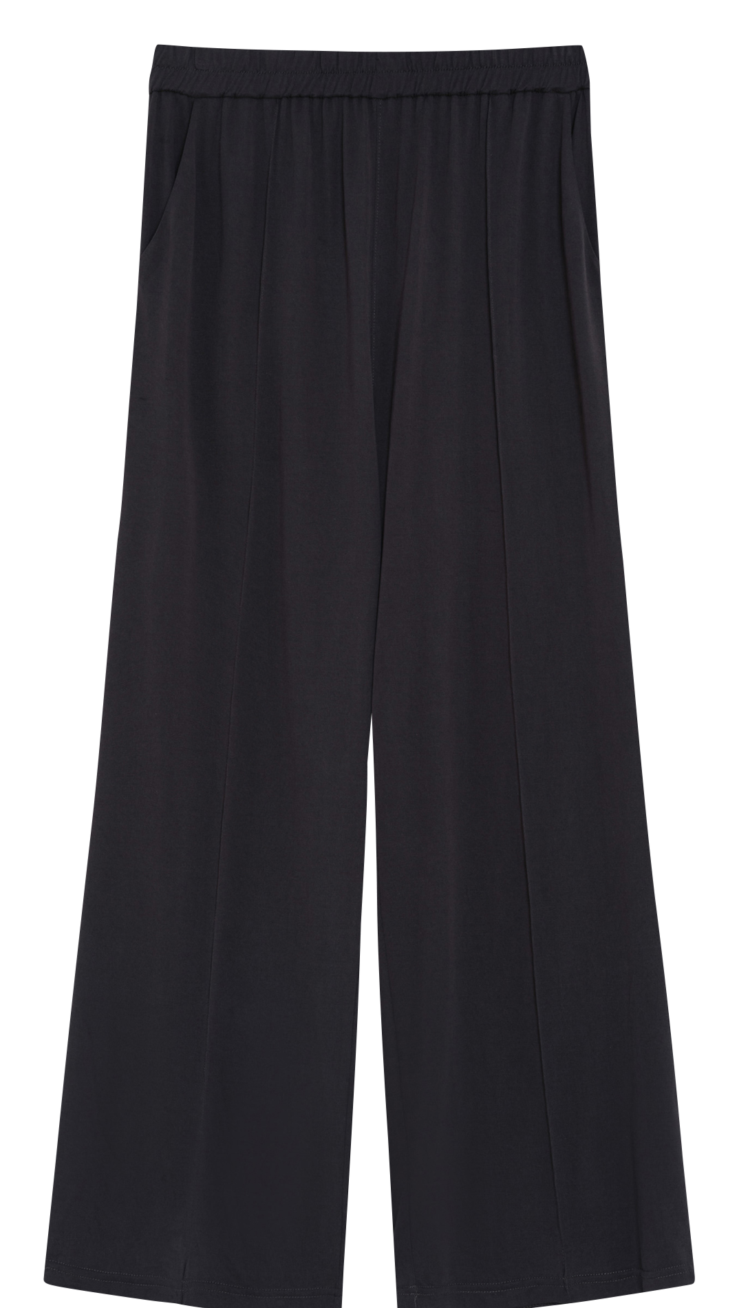 Wide fluid plain trousers GRACE ET MILA Black