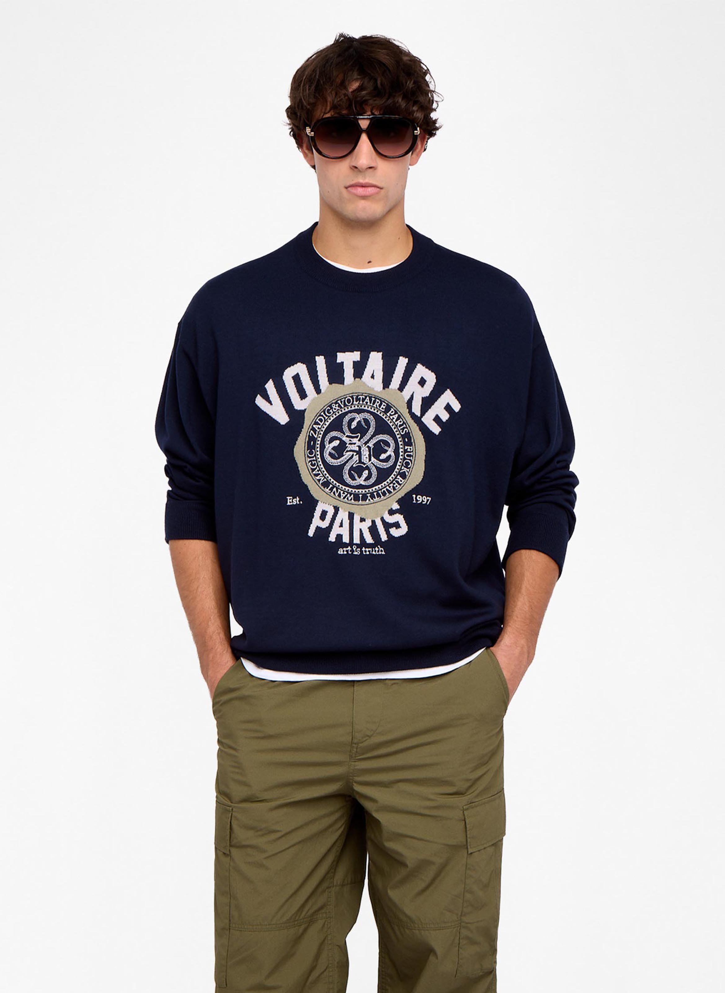 Straight-cut wool sweater ZADIG&VOLTAIRE Blue