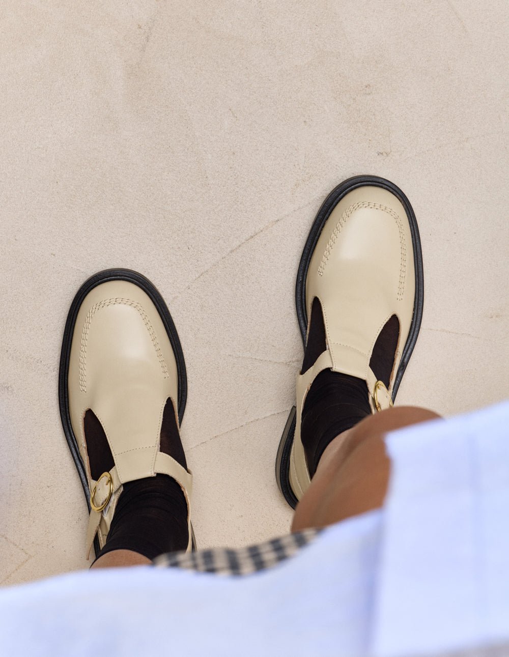 Derby shoes ODAJE Beige