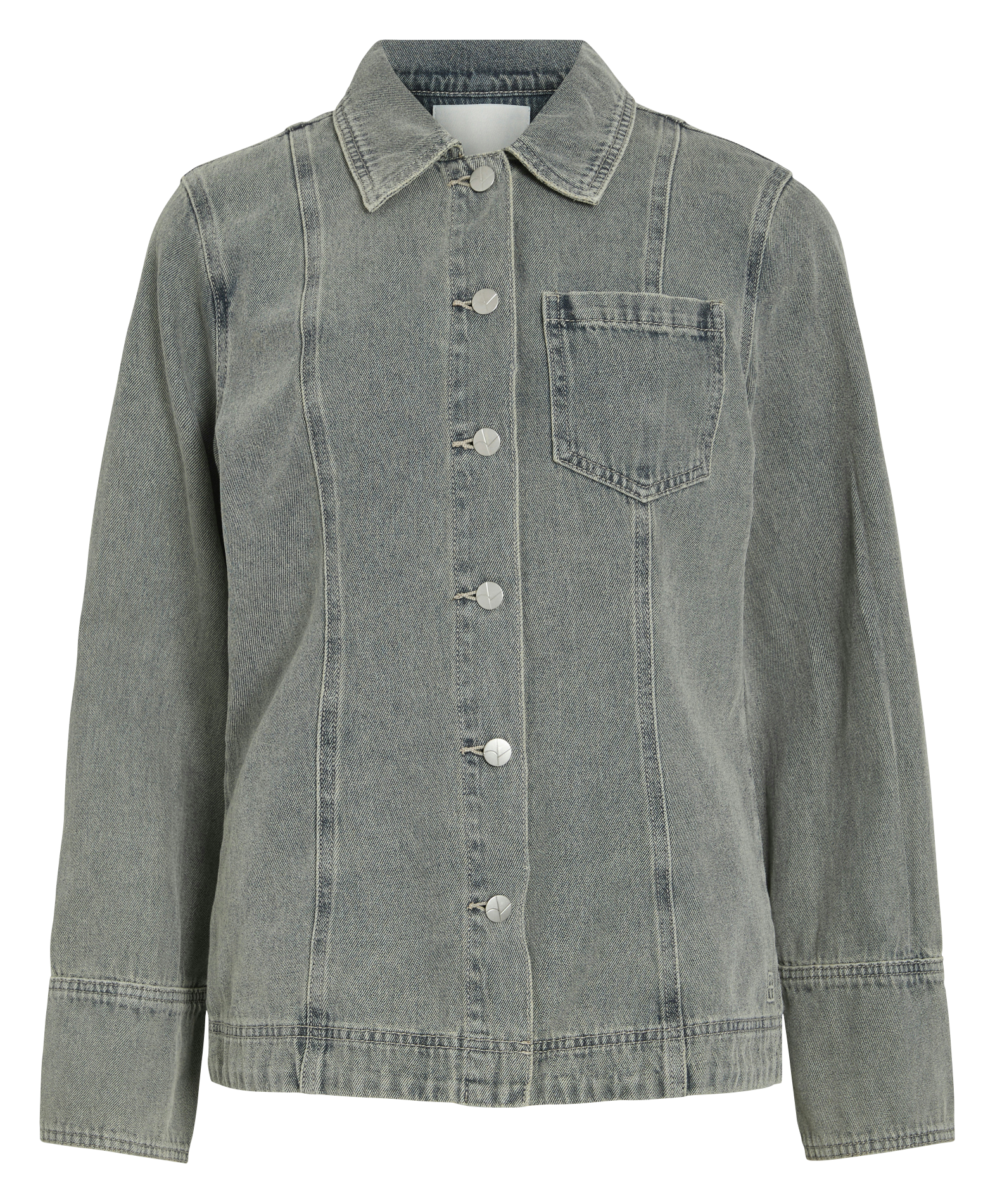 Veste en jean droite  ROUGE EDIT Bleu