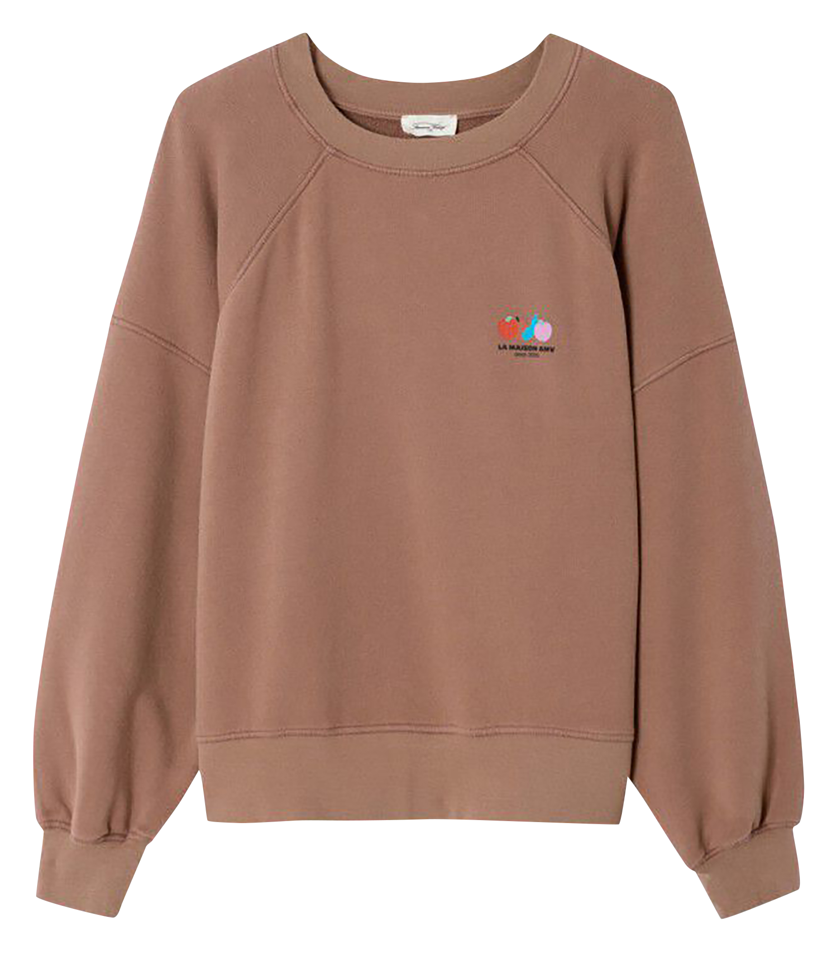 Sweat oversize col rond en coton mélangé AMERICAN VINTAGE