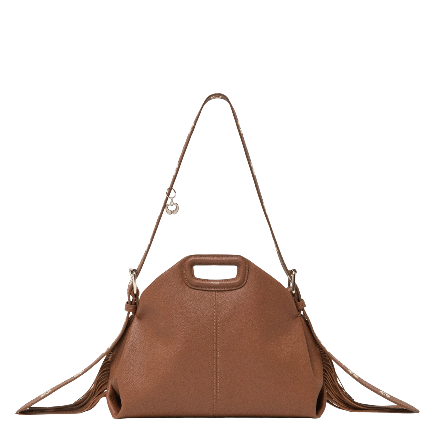 Leren clutch MAJE Bruin