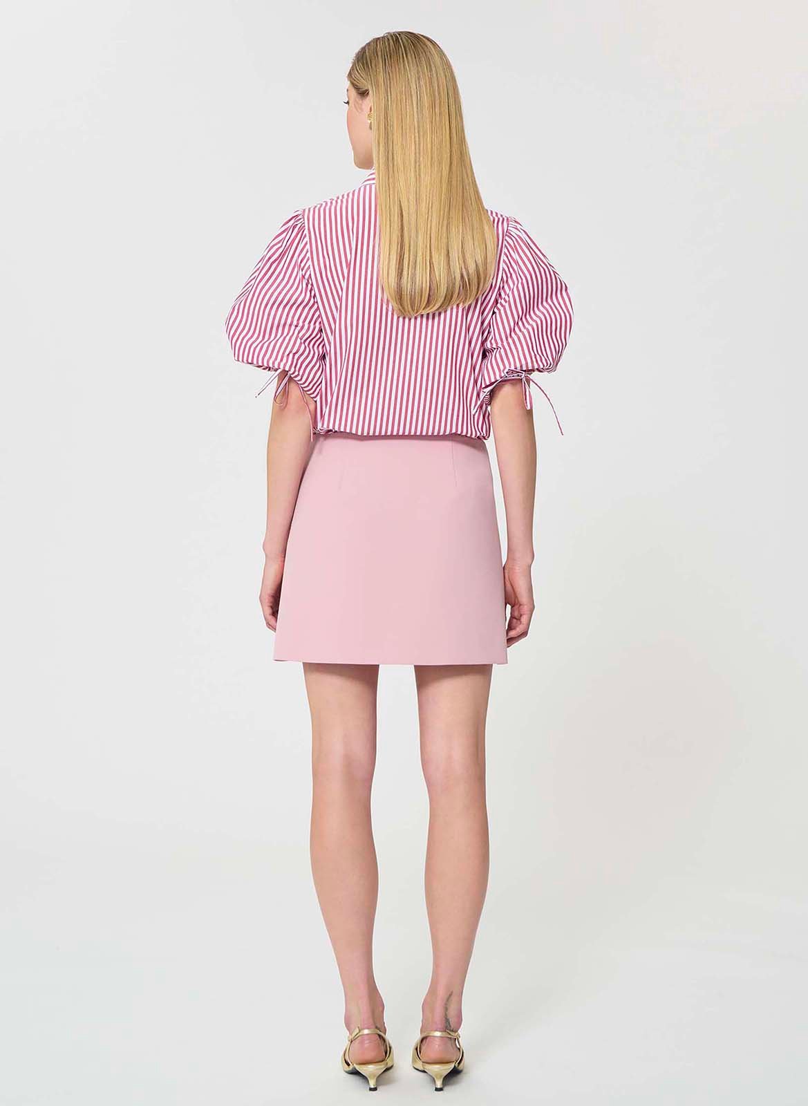 Jupe courte à poches unie TARA JARMON Rose