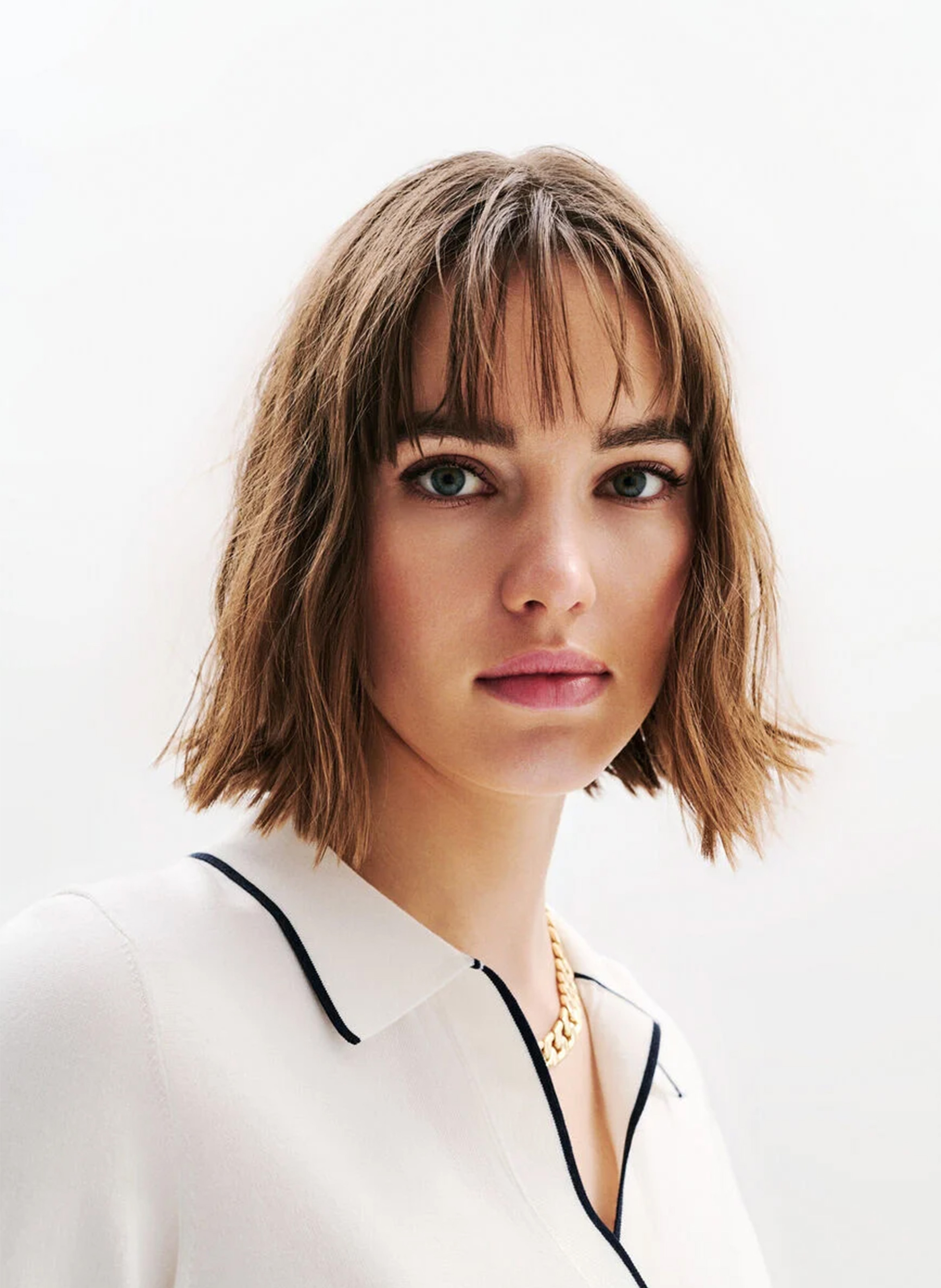 Gerader Pullover mit klassischem Kragen CAROLL Beige