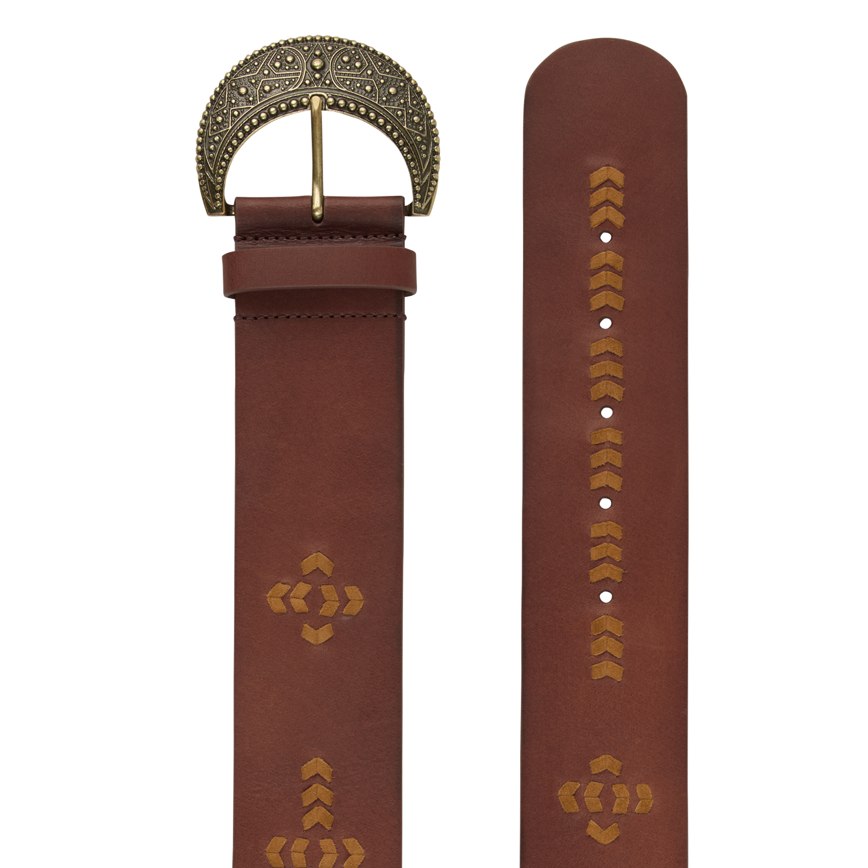 Ceinture à boucle BA&SH Marron