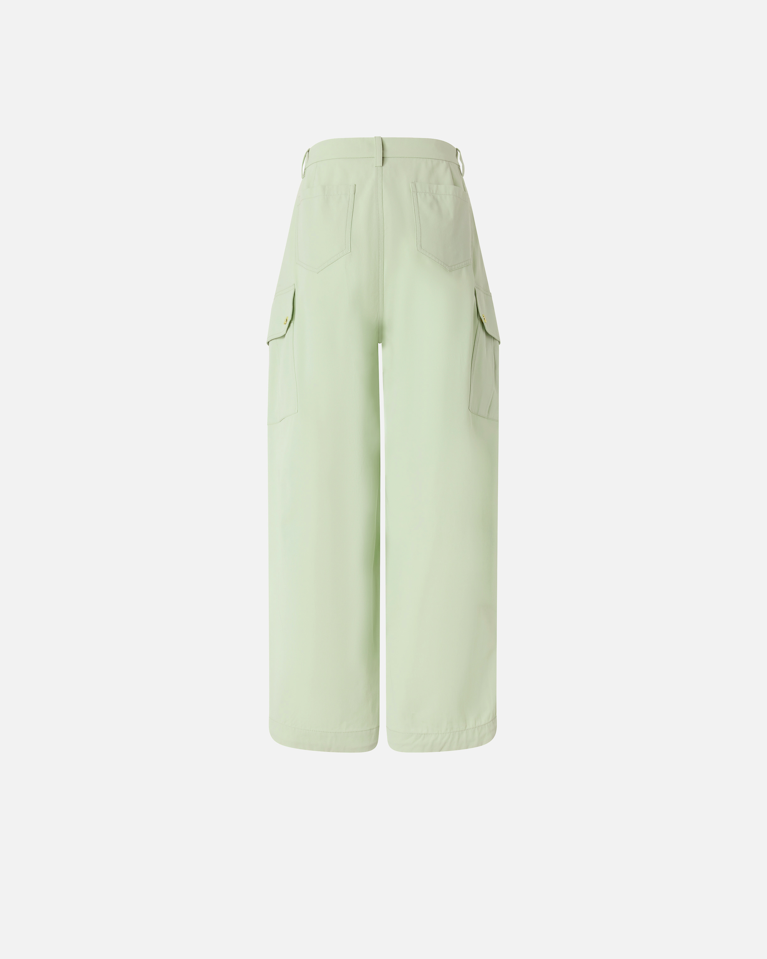 Pantalon fluide en coton PINKO Vert