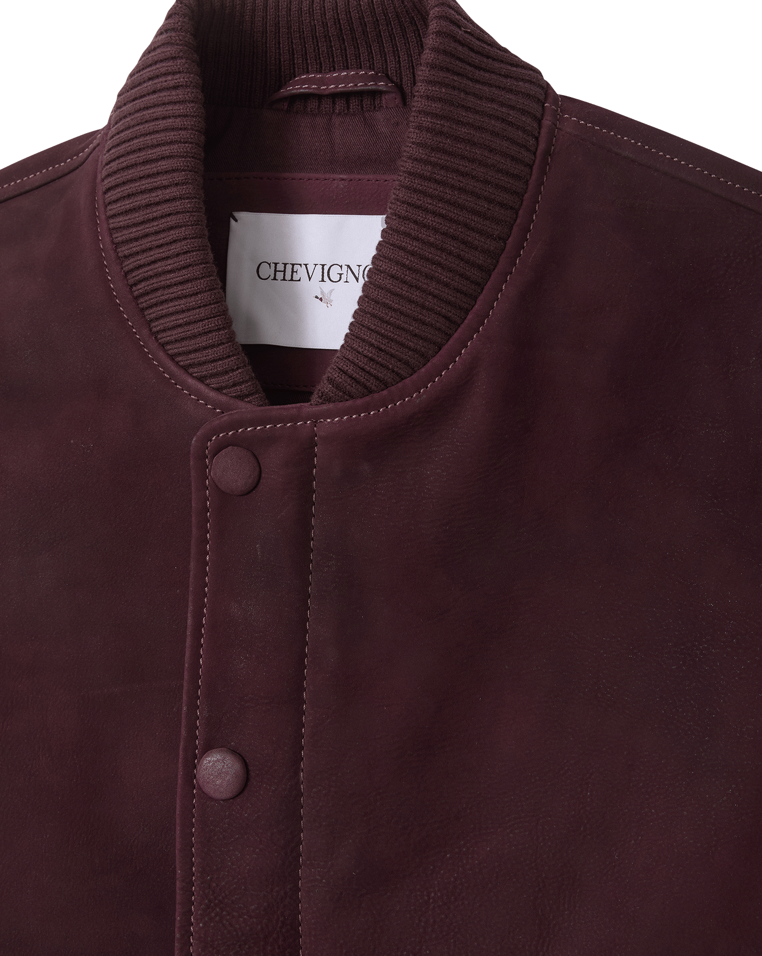 Veste oversize en cuir CHEVIGNON Violet