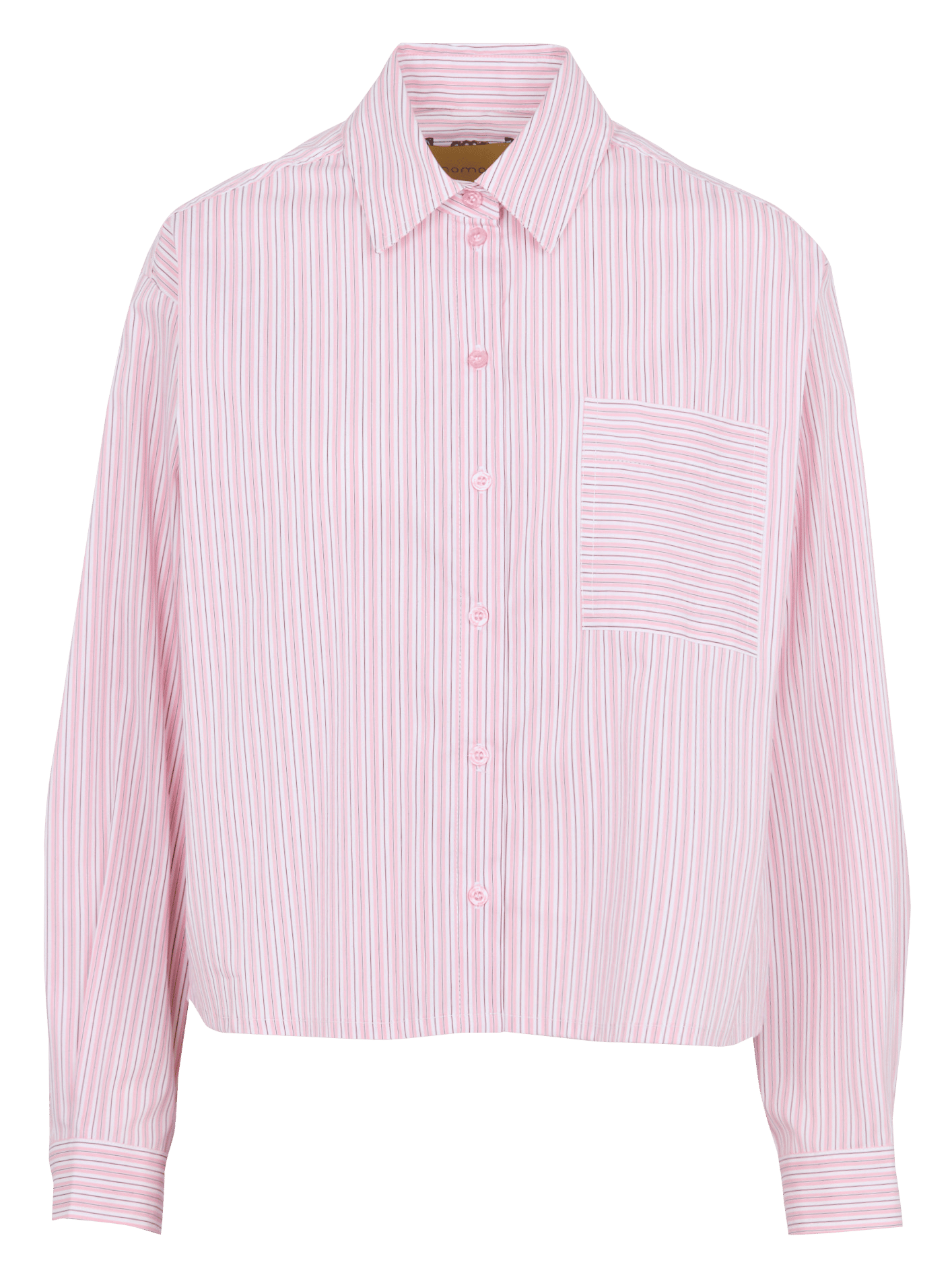Striped cotton-mix shirt MOMONI Pink