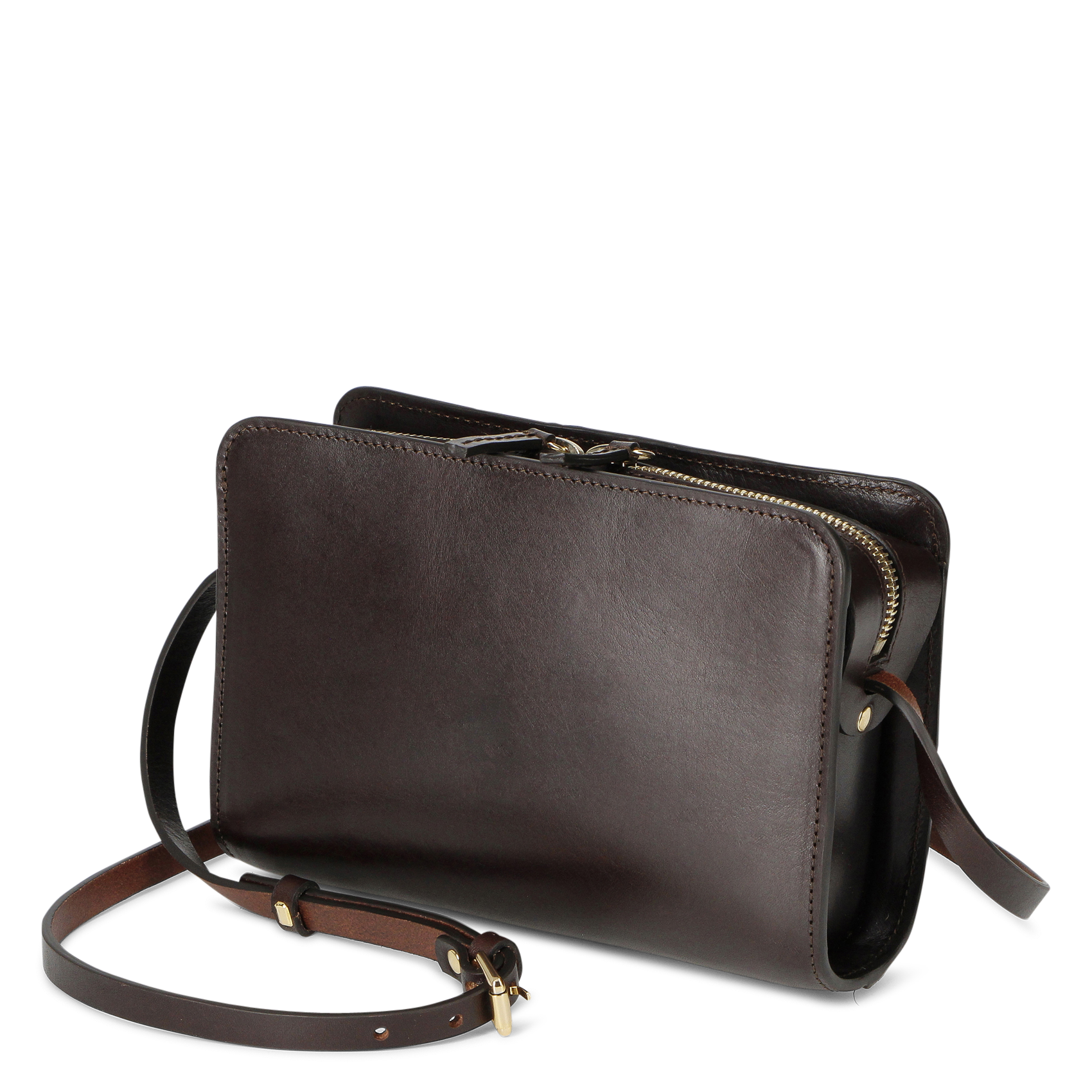 Sac bandoulière en cuir à imprimé HERBERT FRERE SOEUR Multicolore