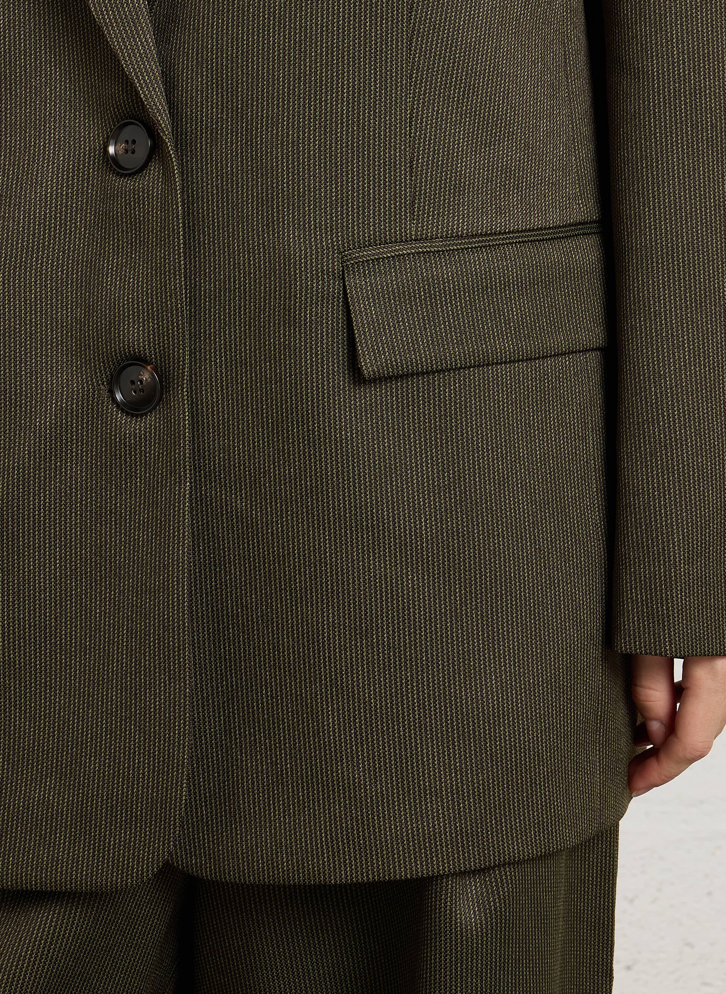 Oversized Tailored Collar Blazer STELLA NOVA Green