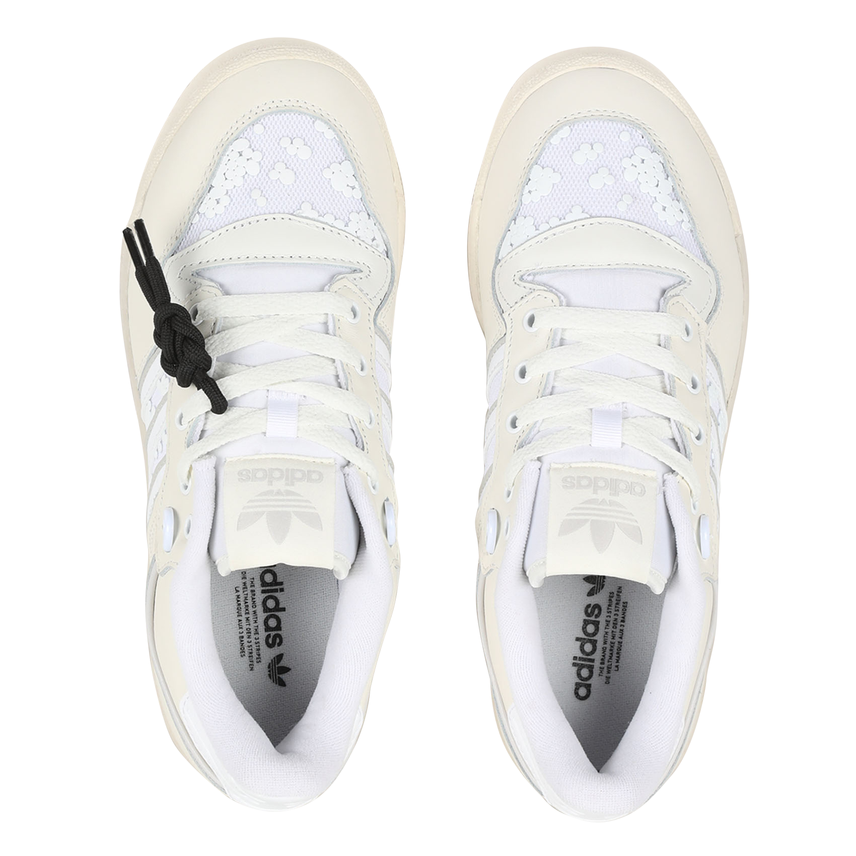 Baskets basses en cuir ADIDAS Beige