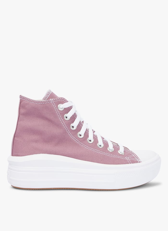 Zapatillas Altas Con Plataforma Dreamy Dahlia white black Converse