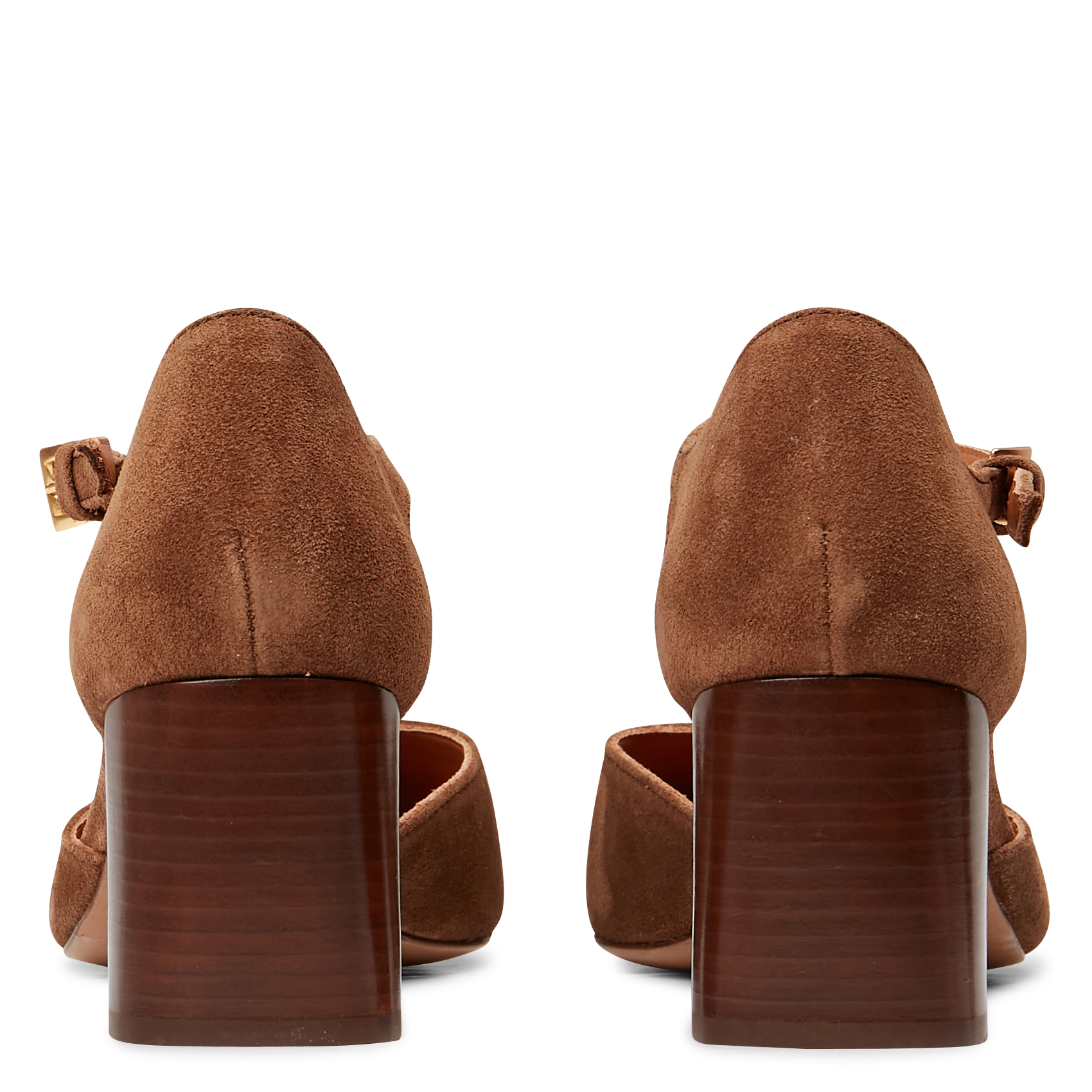 Babies en cuir velours RIVECOUR Marron