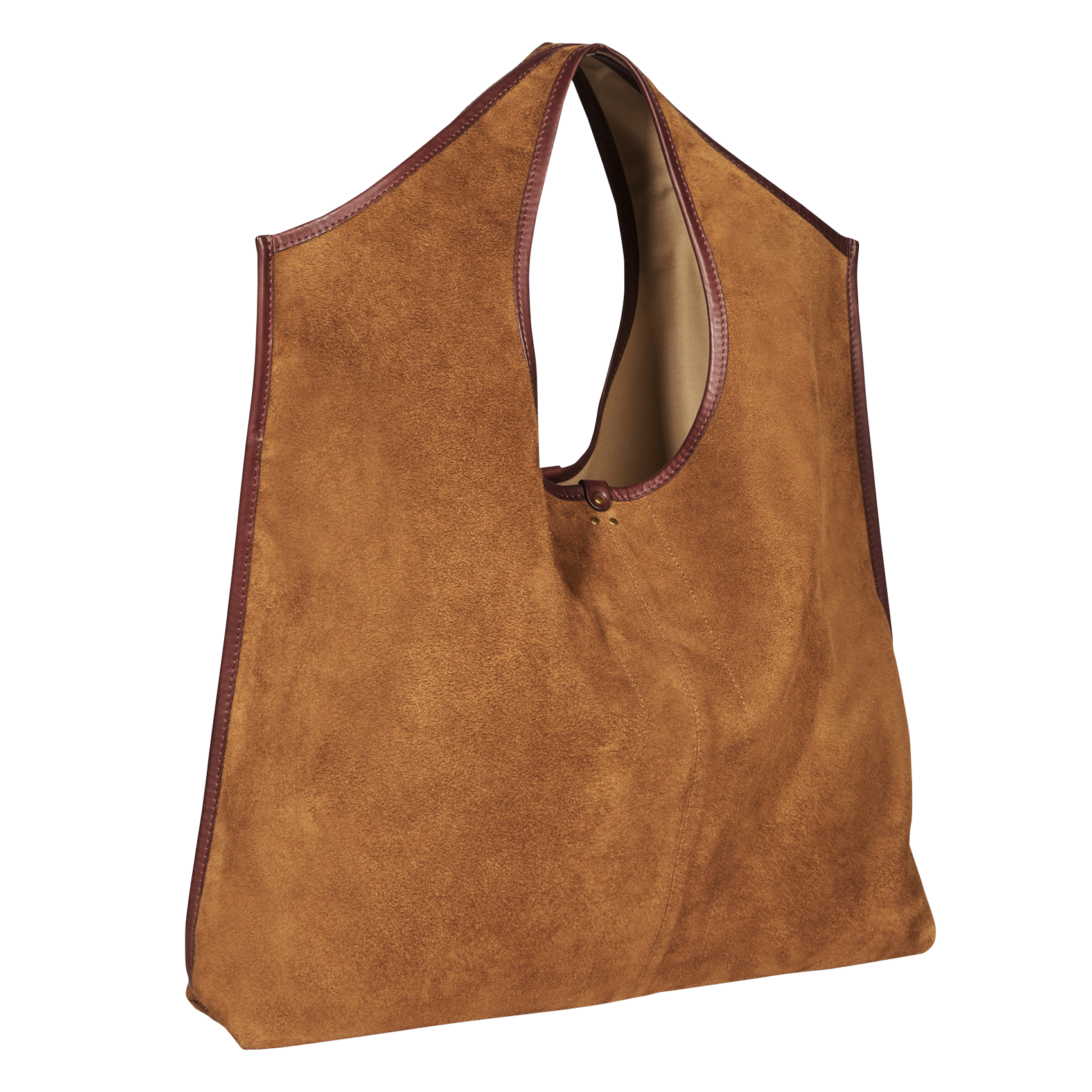 Leather tote bag JEROME DREYFUSS Brown