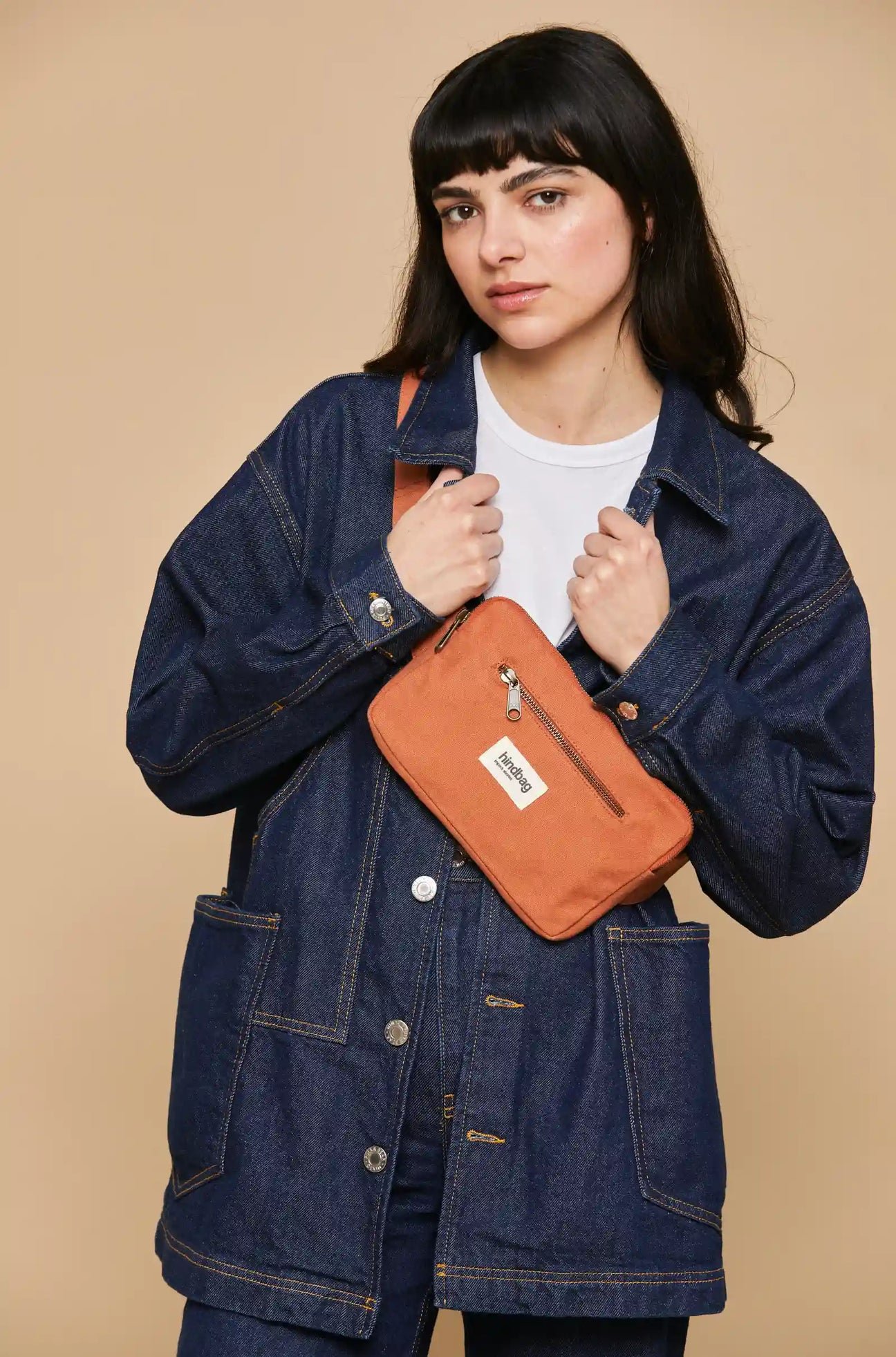Cotton waist bag HINDBAG Orange