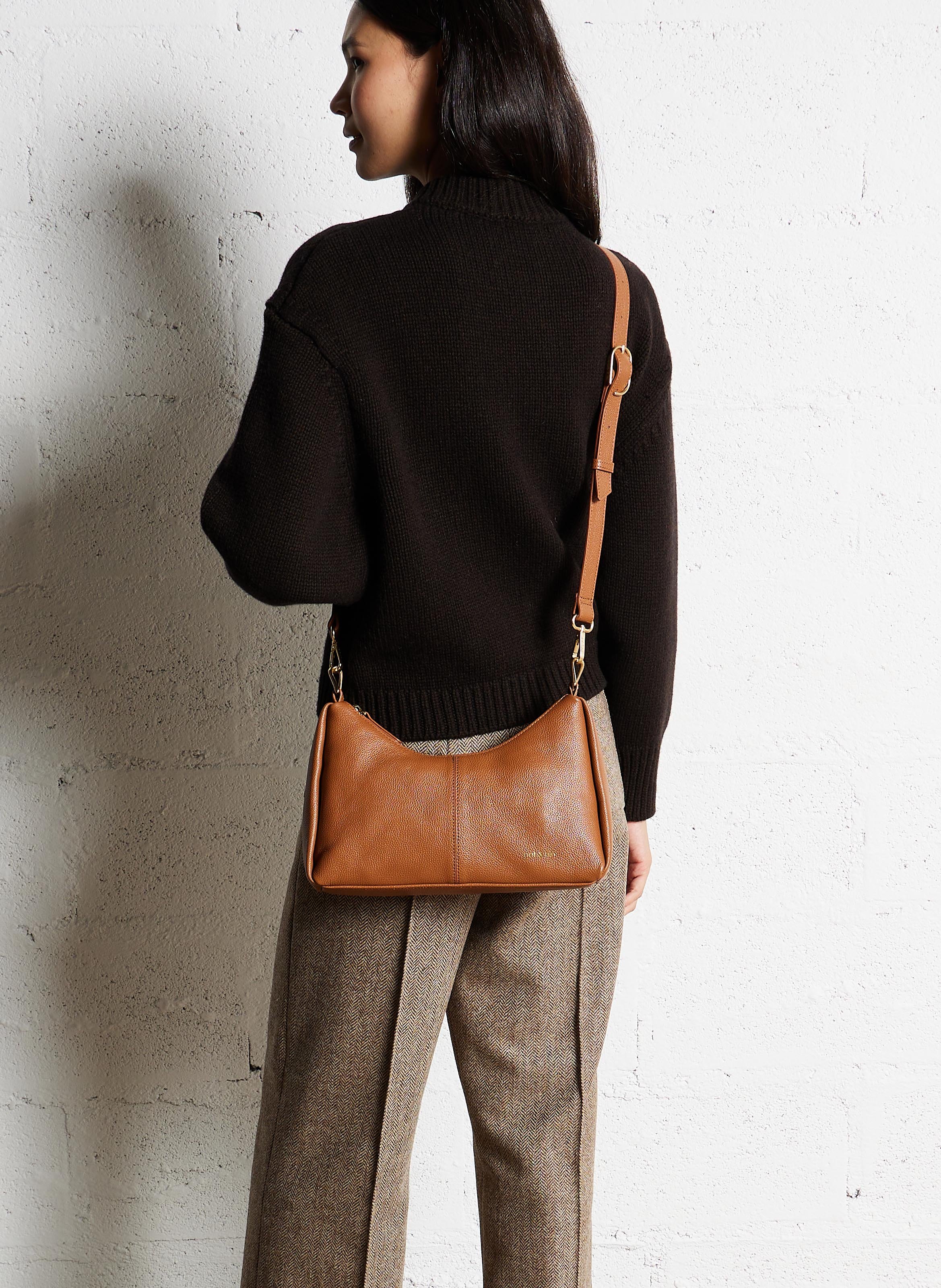 Sac à main en cuir NAT & NIN Marron